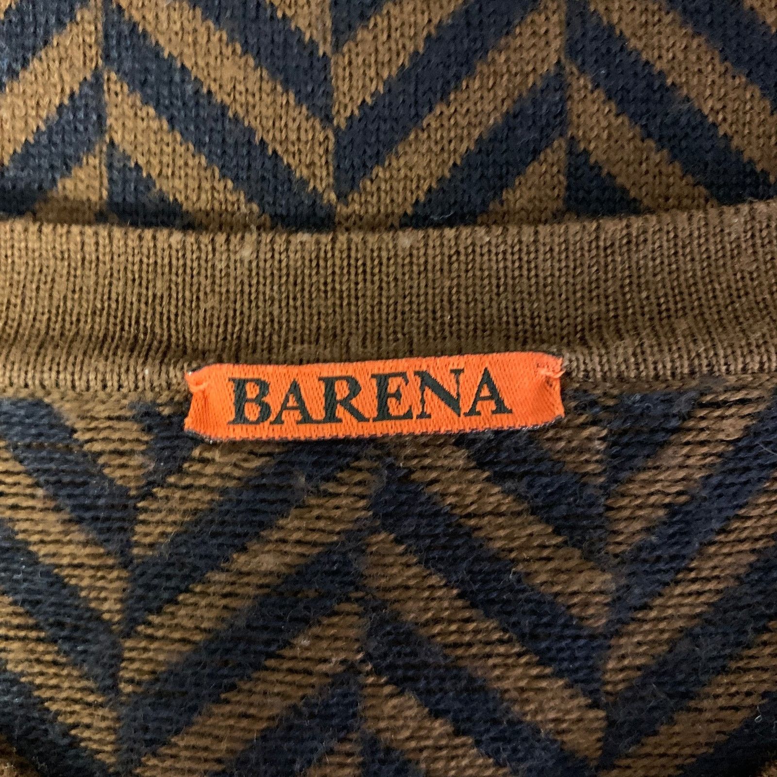 Barena BARENA Brown Black Herringbone Wool Blend Crew-Neck Pullover Size US S / EU 44-46 / 1 - 5 Thumbnail