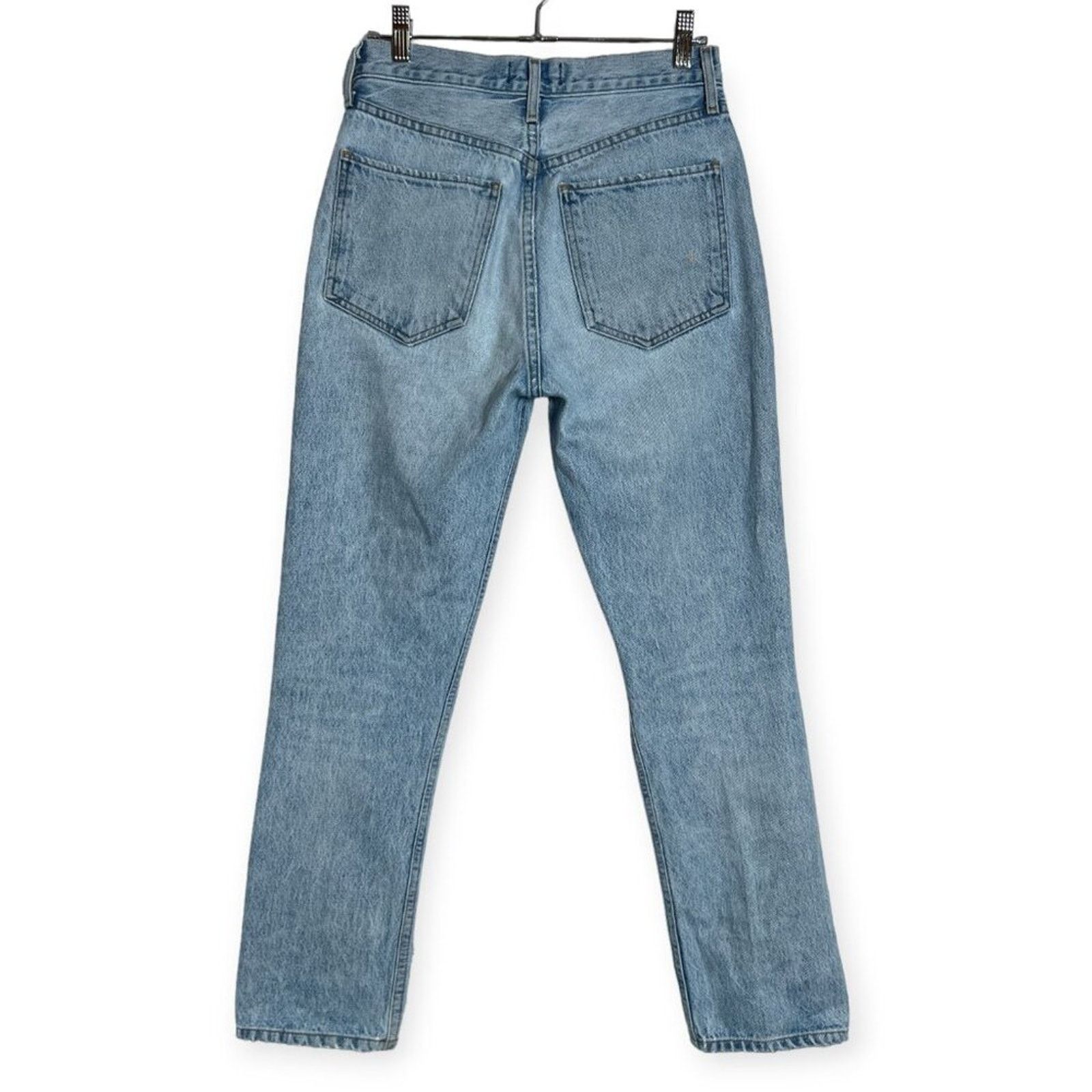 Agolde AGOLDE Riley High Rise Straight Crop Jeans WOMENS 25 USA Size 25" / US 0 / IT 36 - 2 Thumbnail