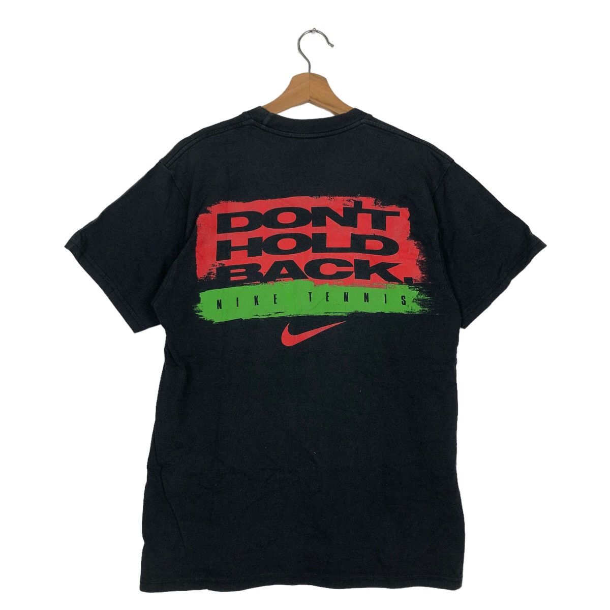 Nike 🔥Vintage 2000 Nike Big Swoosh Tee Y2K Streetwear Size US S / EU 44-46 / 1 - 8 Thumbnail