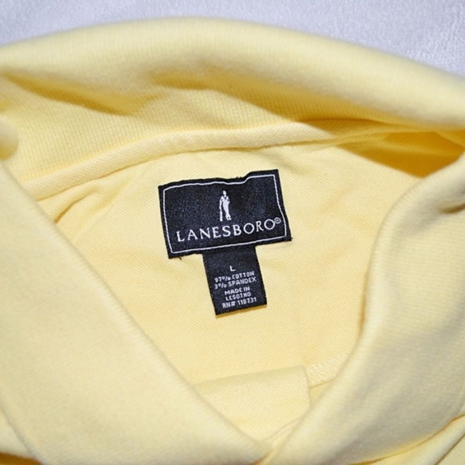 Other Lanesboro Yellow Polo Shirt | Sz L Size US L / EU 52-54 / 3 - 3 Thumbnail