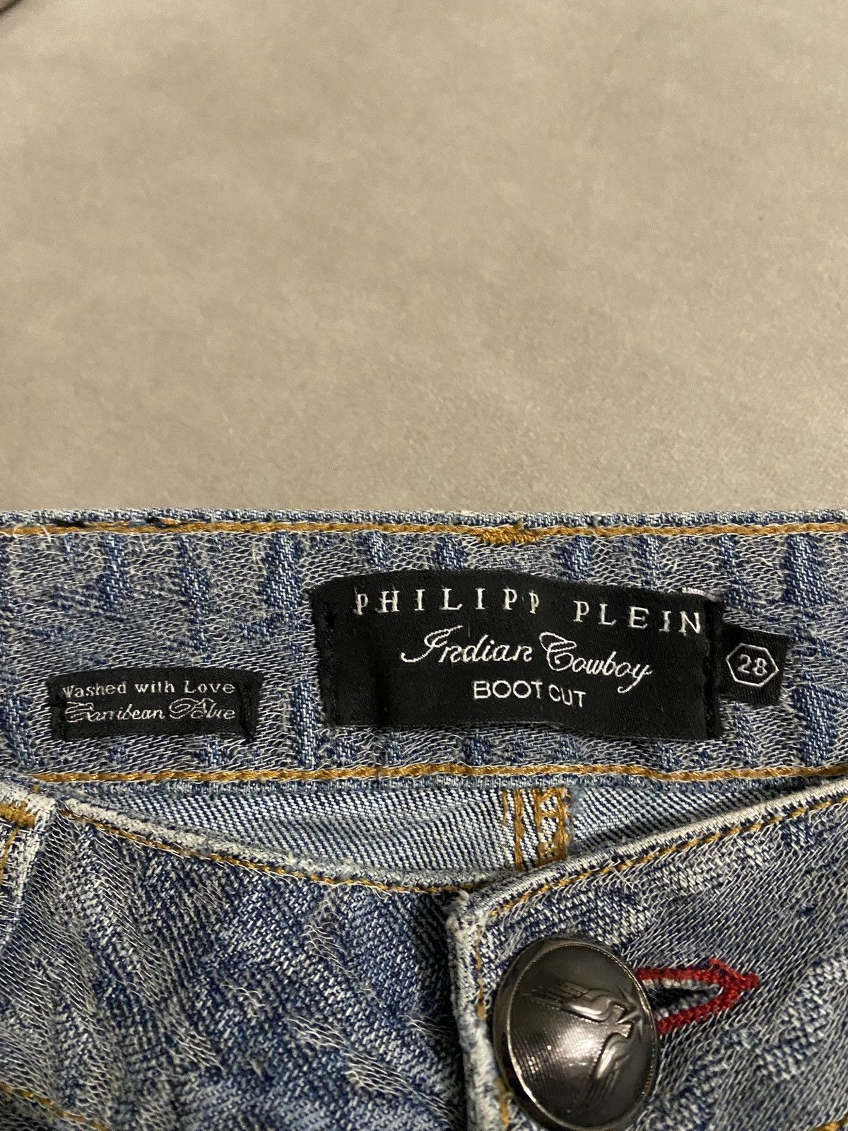 Philipp Plein Luxury boot cut Indian cowboy philipp plein denim jeans Size US 28 / EU 44 - 2 Thumbnail