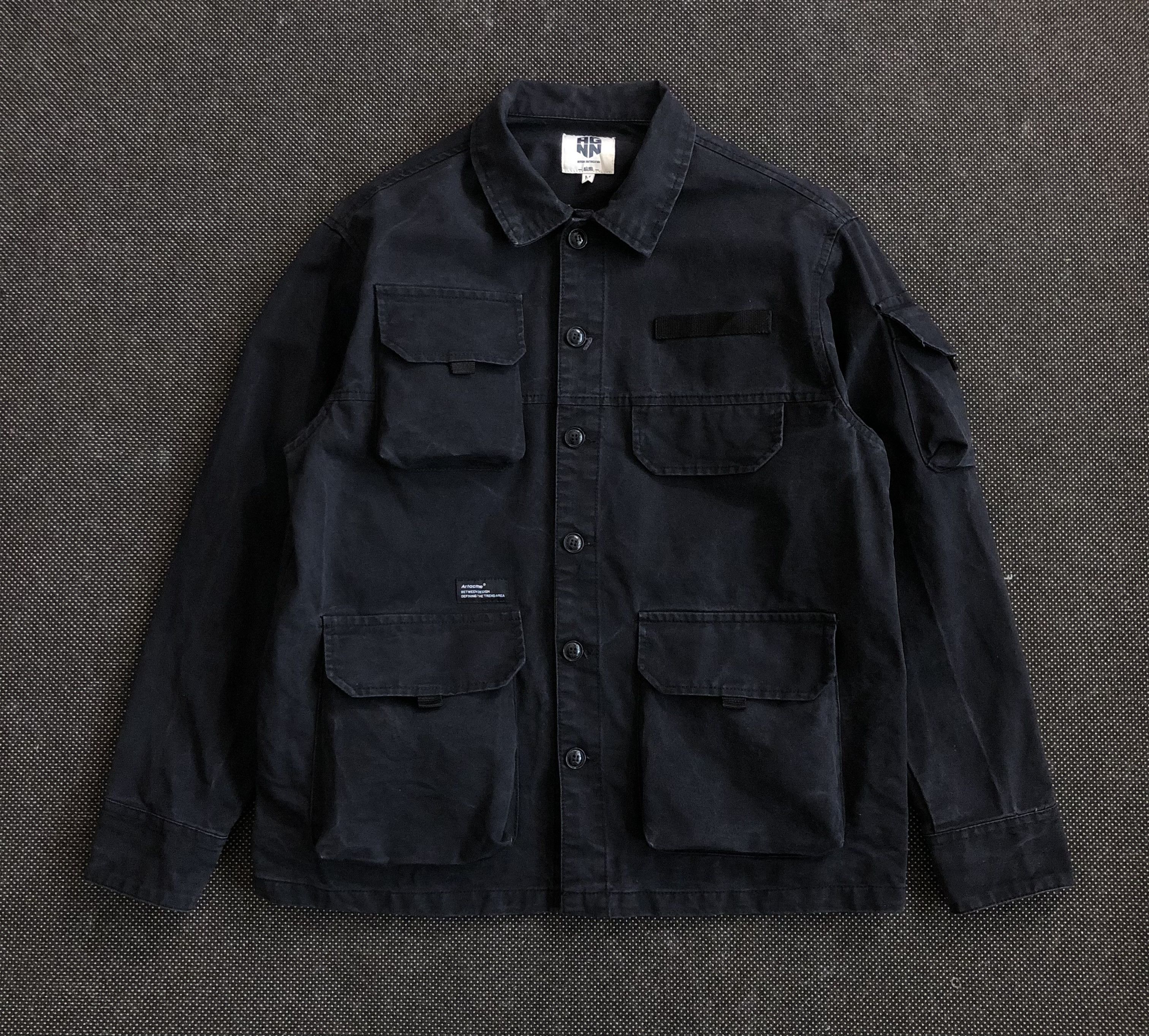 Artisan Outfitters RARE🔥ANGN ARTISAN WASHED DISTRESS CARGO WORK JACKET Size US M / EU 48-50 / 2 - 1 Thumbnail
