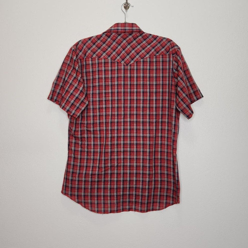 Wrangler Vintage Wrangler Pearl Snap Rockabilly Thin Button Shirt Size US L / EU 52-54 / 3 - 3 Thumbnail
