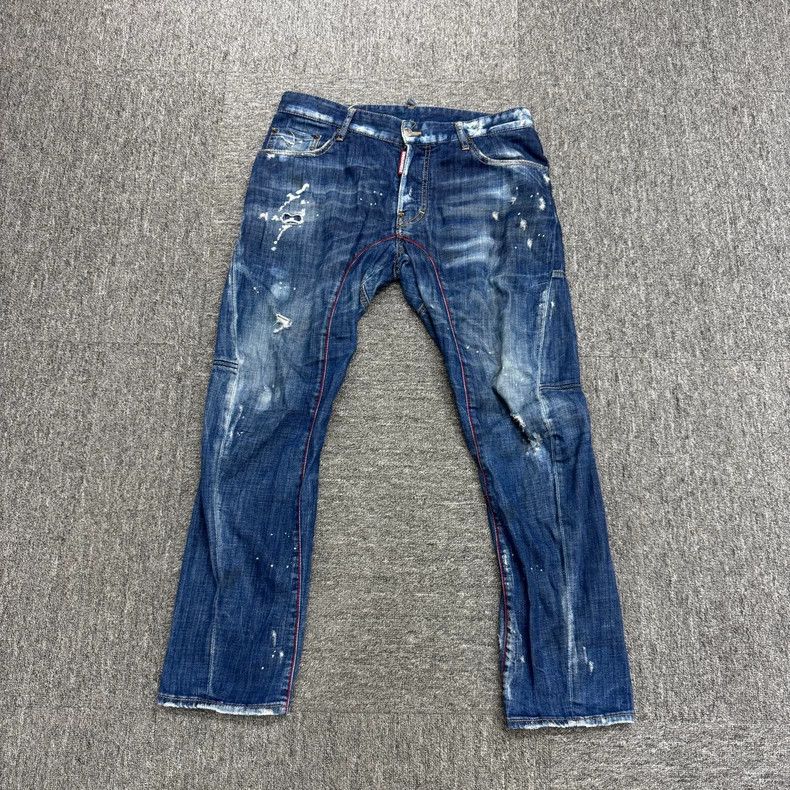 Dsquared2 Dsquared2 Distressed Denim Jeans Size US 32 / EU 48 - 1 Thumbnail