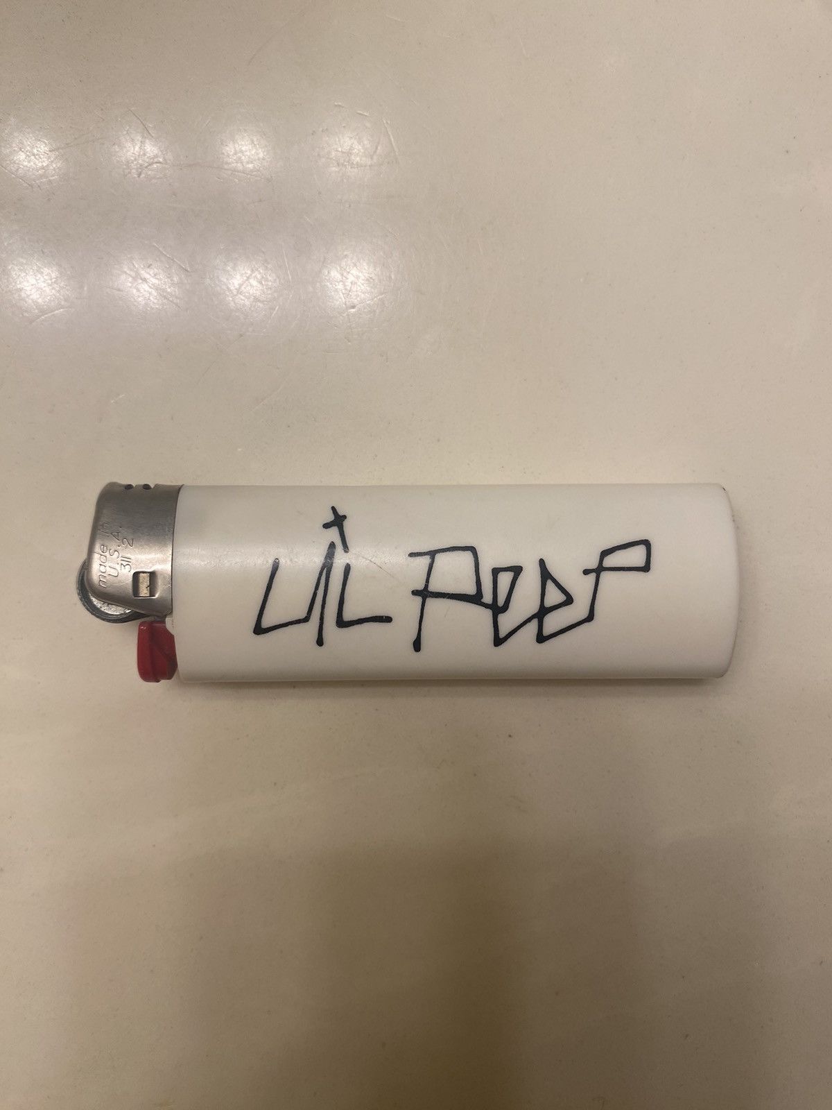 Lil Peep [RARE] Lil Peep “Ash Is Our Purest Form” White Bic Lighter Size ONE SIZE - 3 Thumbnail