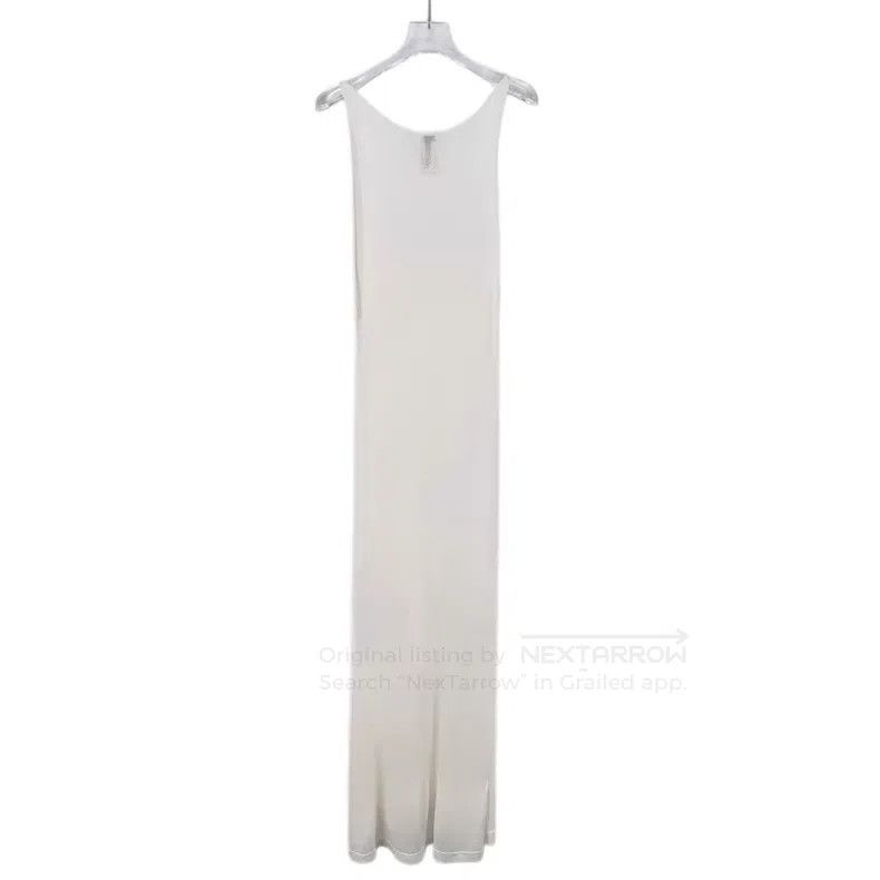 Loewe Loewe White logo embroidery braided knitted dress Size M / US 6-8 / IT 42-44 - 2 Thumbnail