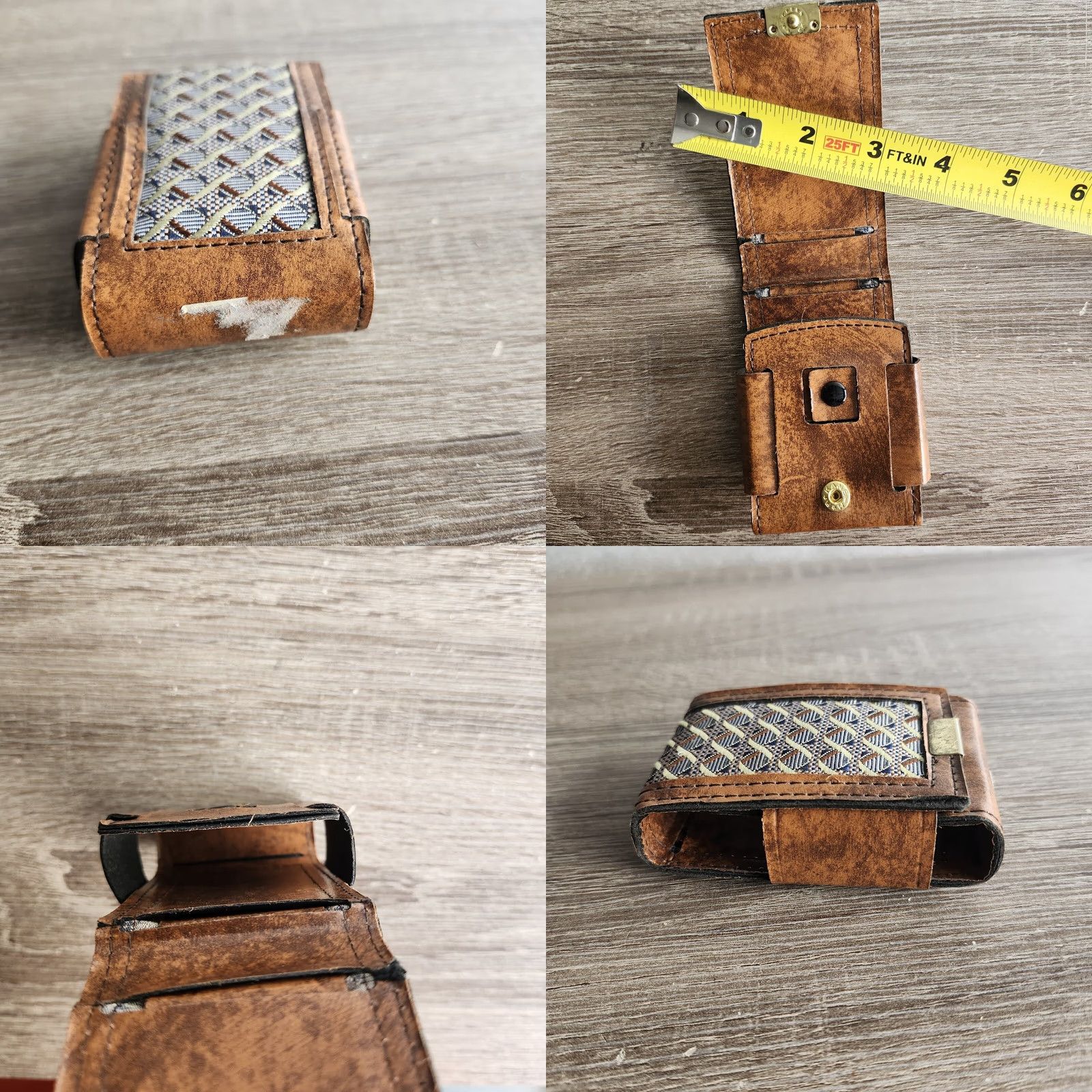 Vintage VINTAGE Brown Card Wallet Holder Men Wallet Brown Pattern Design Men Size ONE SIZE - 8 Thumbnail