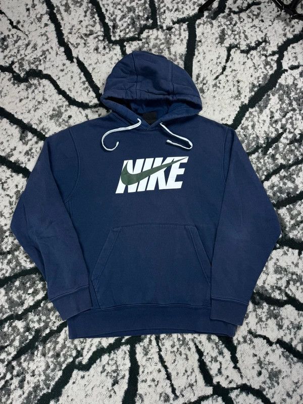 Nike Vintage Nike swoosh logo sweatshirt navy blue M Size US M / EU 48-50 / 2 - 1 Thumbnail