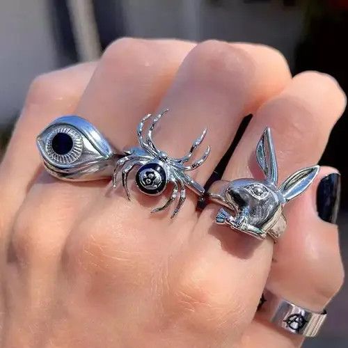 Jewelry 8 Ball Spider Ring Player Chrome Silver Billiards Eight Size ONE SIZE - 2 Thumbnail