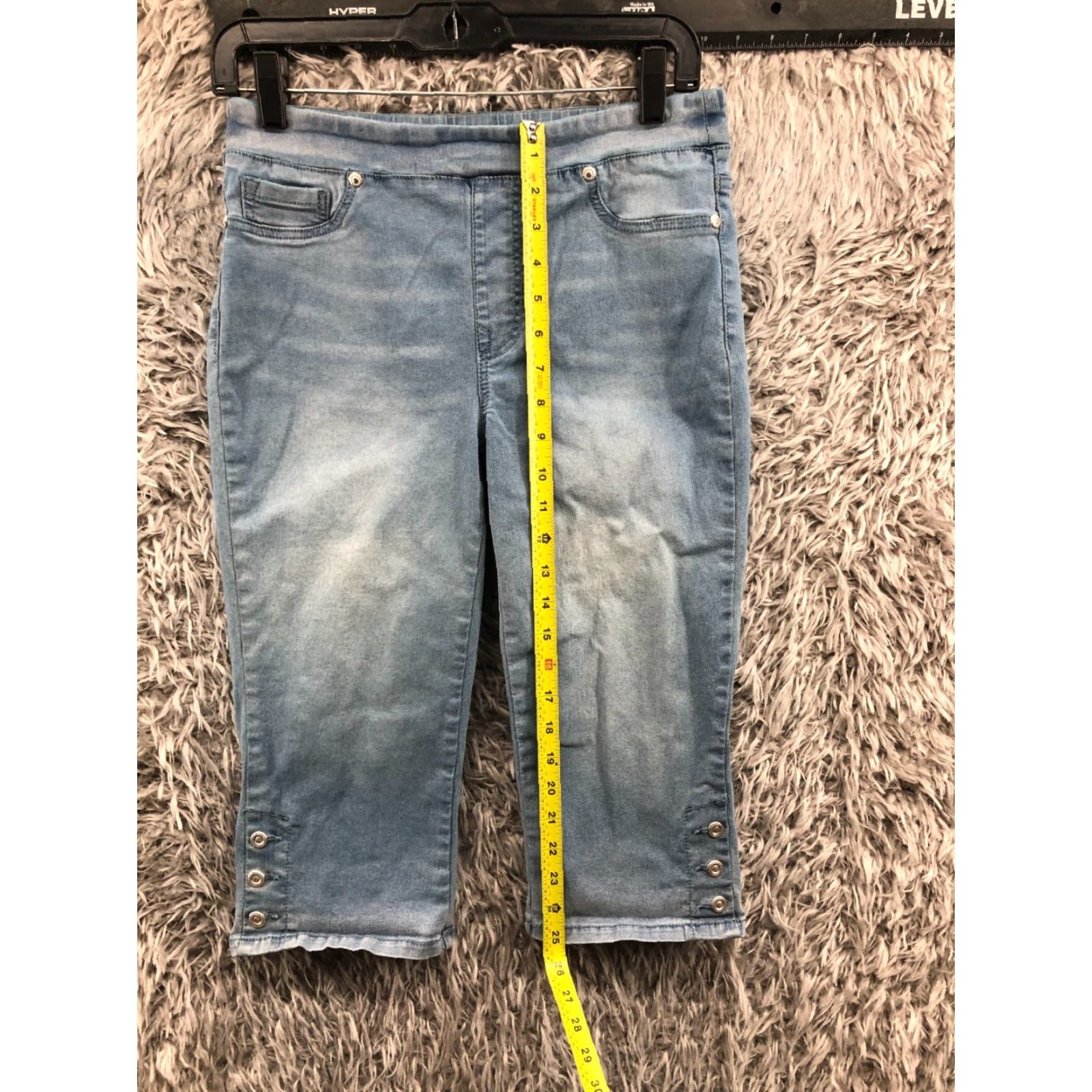 Vintage DG2 Capri Jeans Size S Womens Medium Wash Blue Regular Size 28" / US 6 / IT 42 - 4 Thumbnail