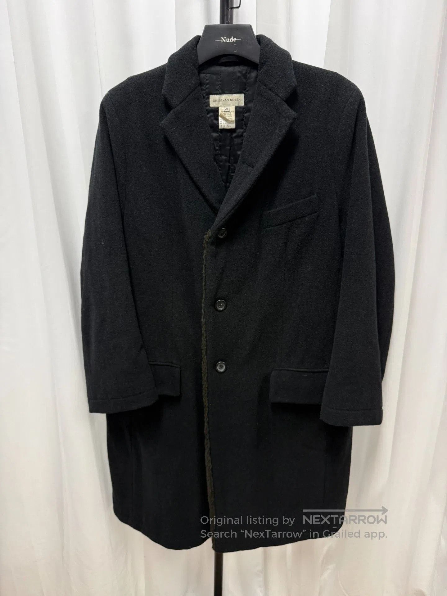 Dries Van Noten Dries Van Noten Fur Collar Loose Coat. Size US S / EU 44-46 / 1 - 1 Thumbnail