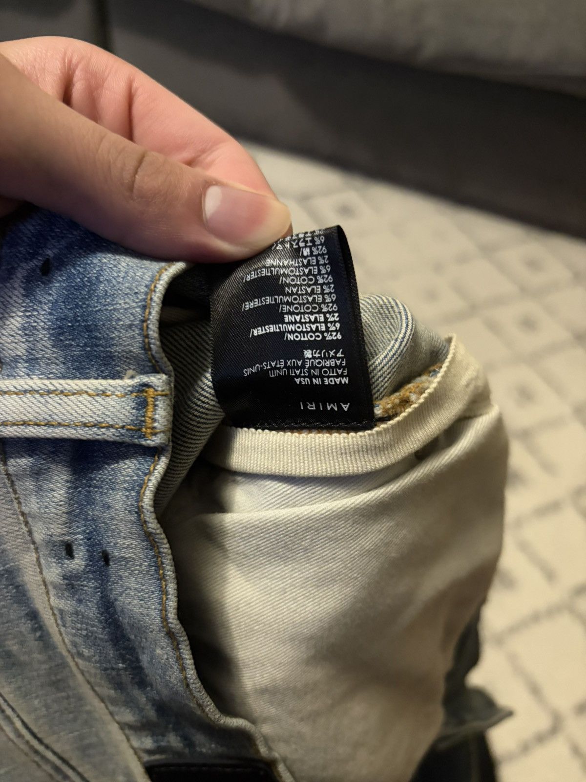Amiri Amiri Black Patch Jeans Size US 32 / EU 48 - 7 Thumbnail