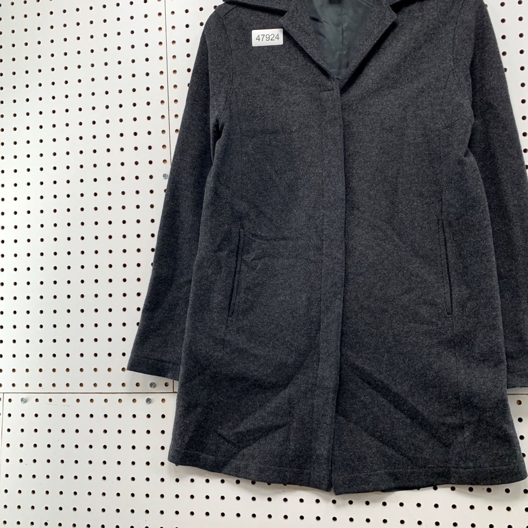 Banana Republic VINTAGE Banana Republic Wool Overcoat Womens Small Gray Hidden Button Y2K Size S / US 4 / IT 40 - 5 Thumbnail