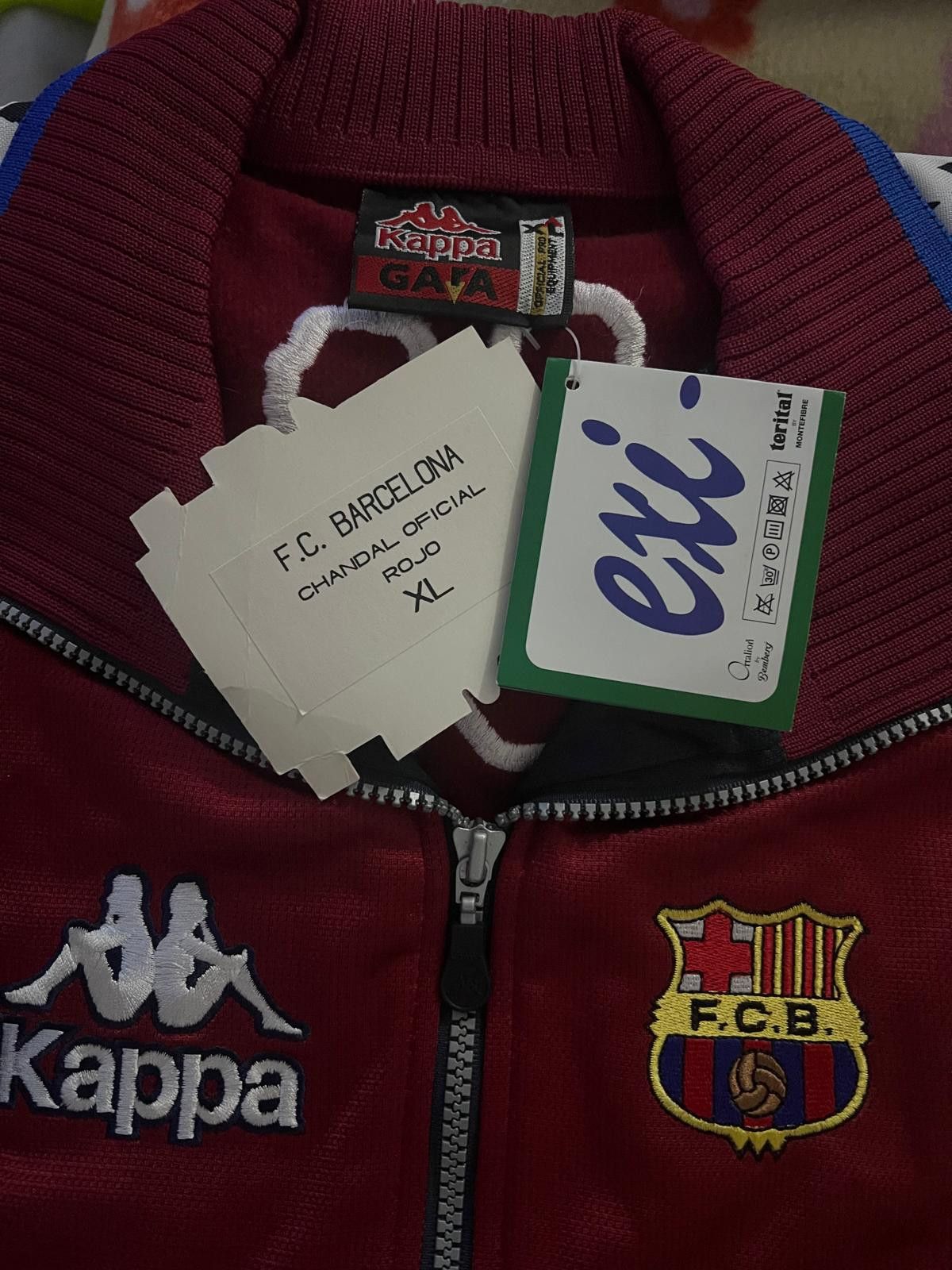 Kappa Barcelona Kappa Traksuit ORIGINAL PLAYER VERSION Size US XL / EU 56 / 4 - 5 Thumbnail