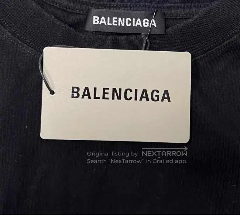 Balenciaga Balenciaga Printed Loose Round Neck Short Sleeve T-Shirt Size US M / EU 48-50 / 2 - 5 Thumbnail
