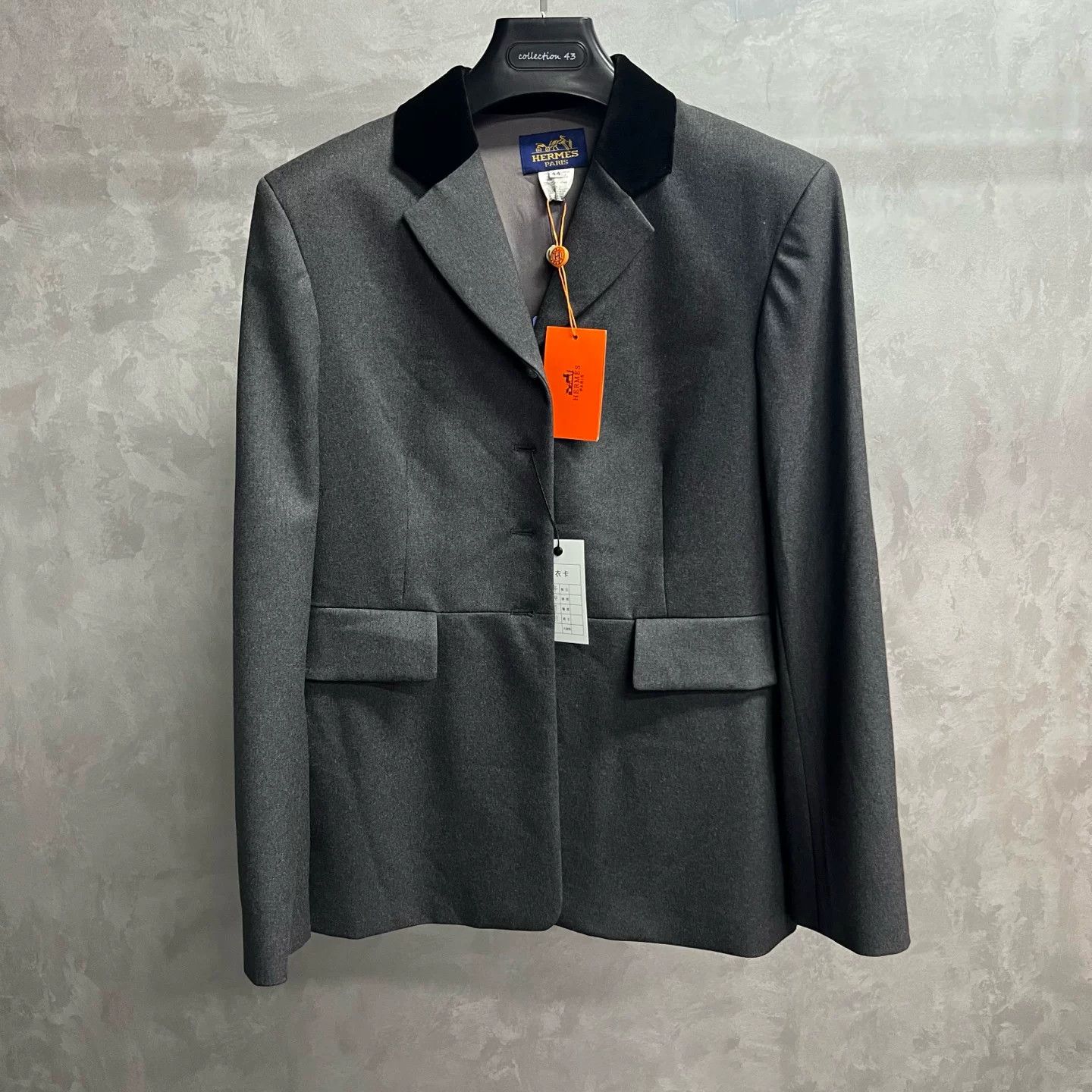 Hermes Hermes Formal Gray Hoodie 44 Men Size US L / EU 52-54 / 3 - 1 Thumbnail