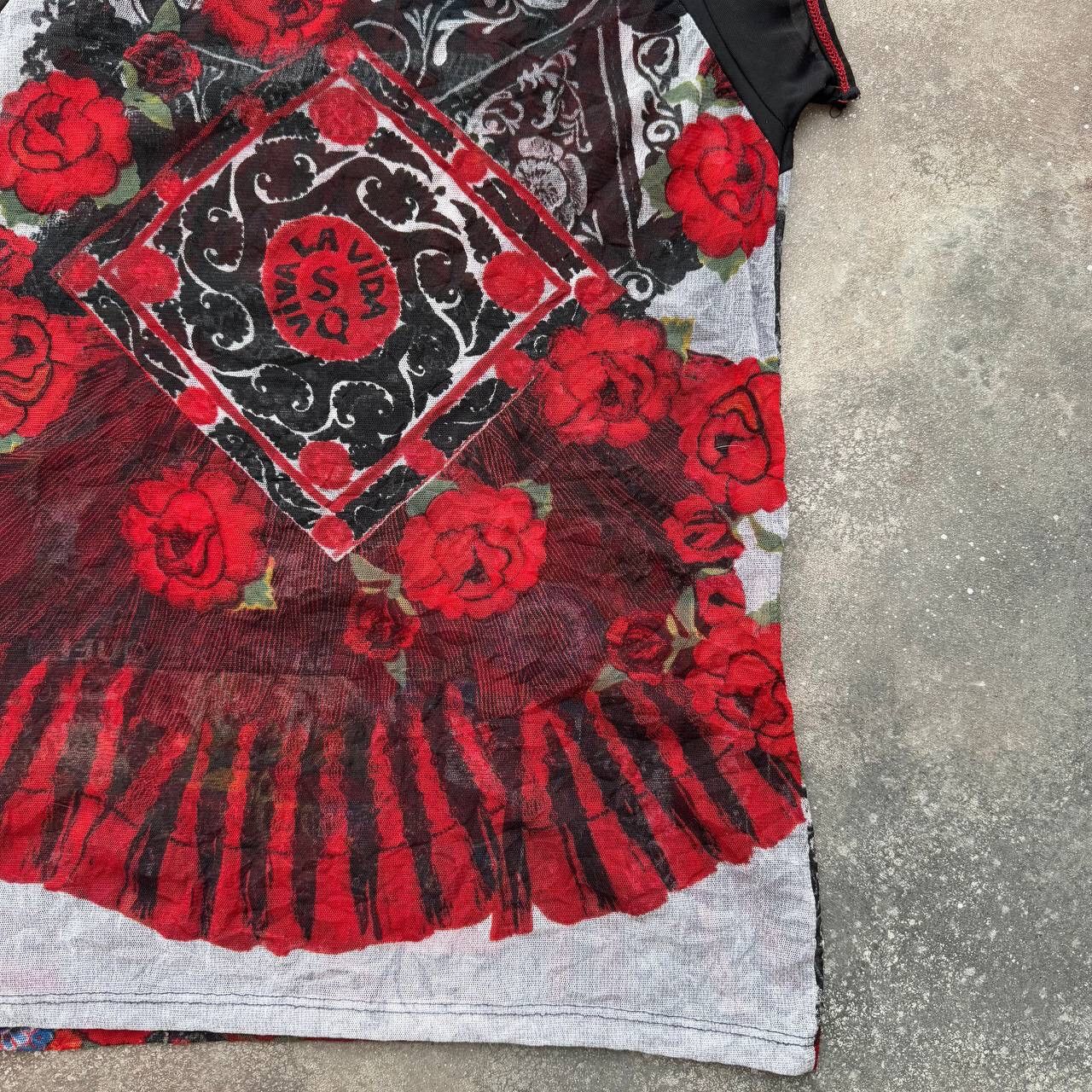 Hysteric Glamour × Japanese Brand × Vintage Save the Queen Y2K Crazy Mesh T-Shirt Size M / US 6-8 / IT 42-44 - 12 Thumbnail