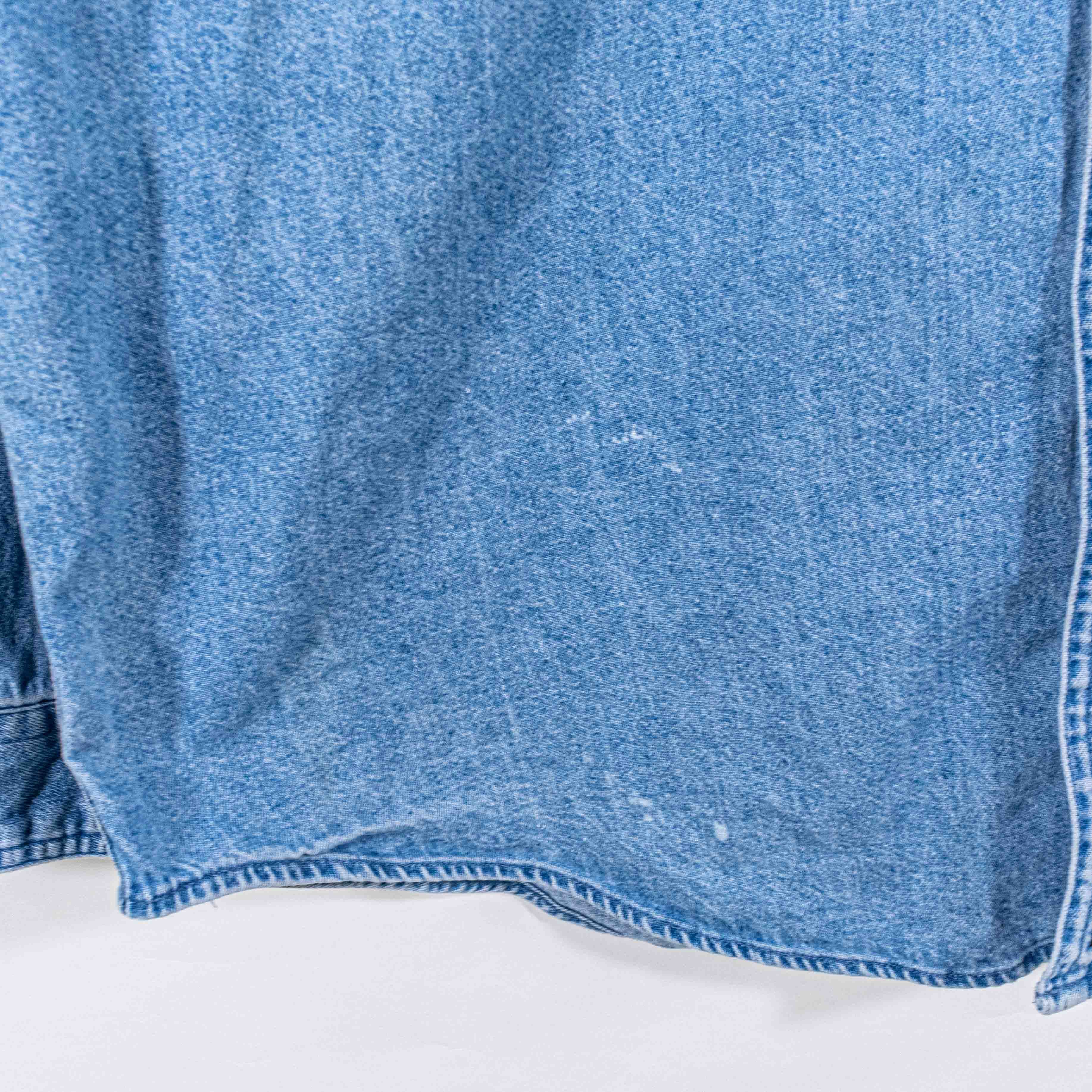 Vintage Vtg 90s Hewlett Packard HP Computers Denim Button Down Shirt Size US L / EU 52-54 / 3 - 6 Thumbnail