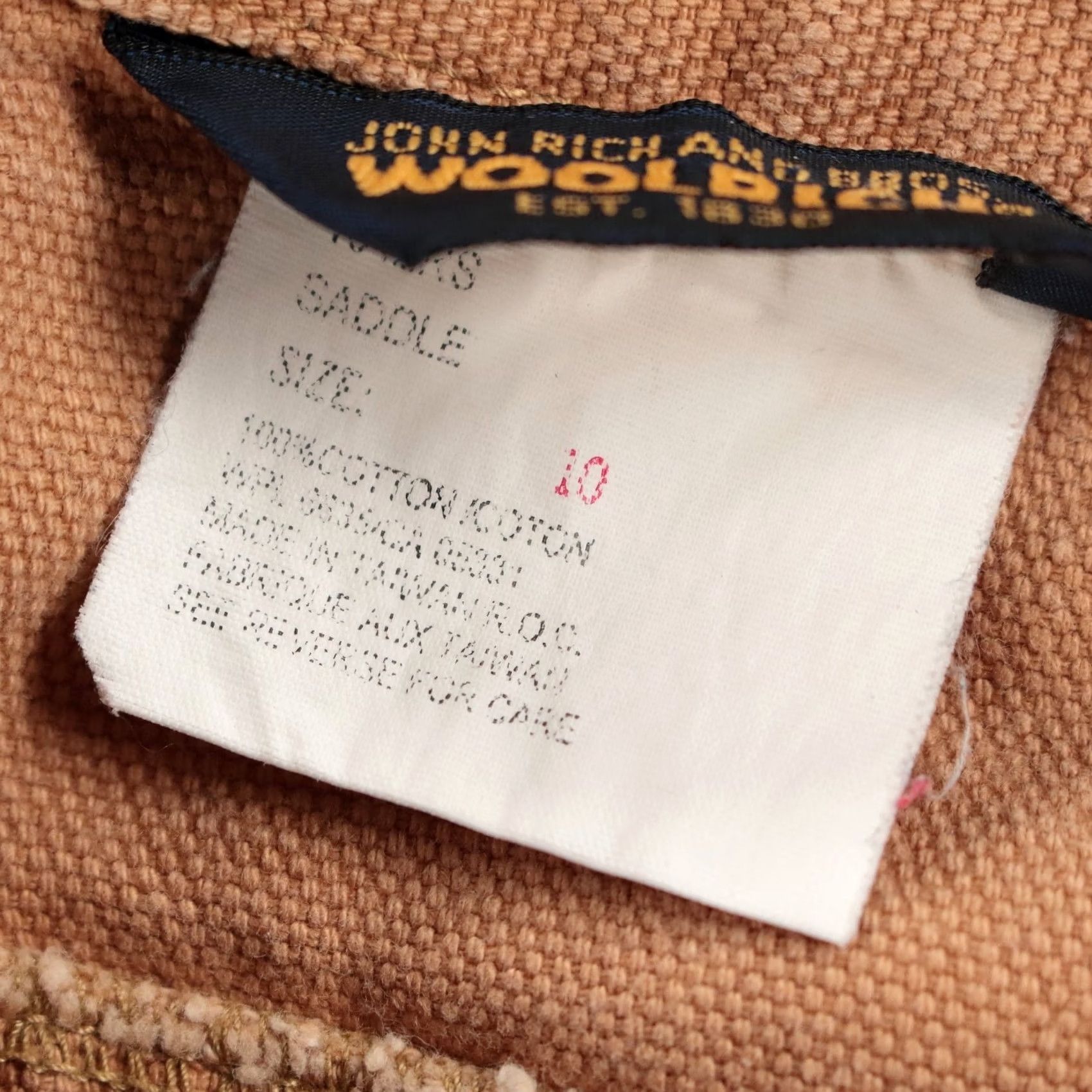 Vintage VINTAGE WOOLRICH works pants womens sz 10 saddle brown canvas faded beige Size 32" / US 10 / IT 46 - 7 Thumbnail