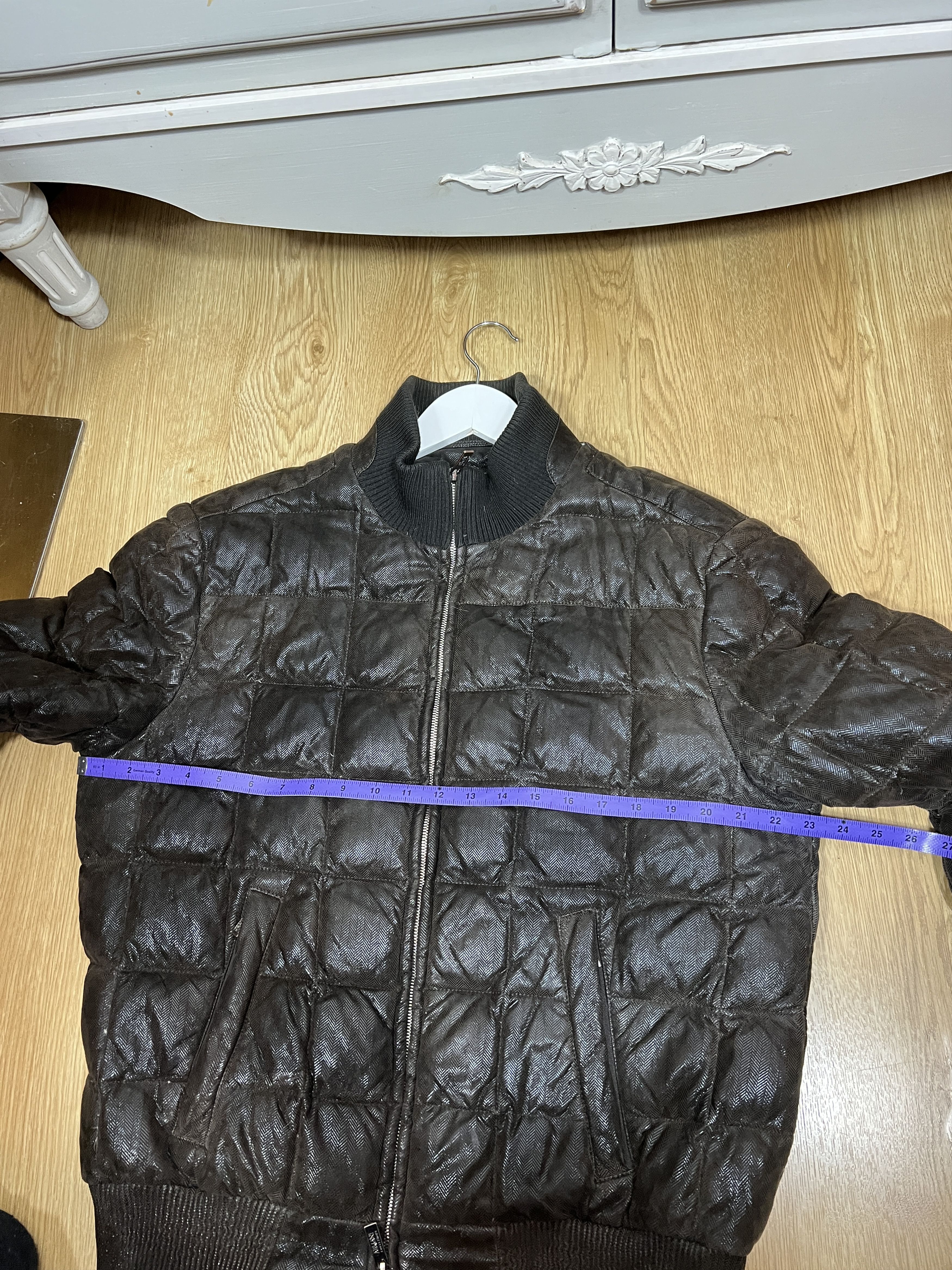 Armani ARMANI COLLEZIONI PUFFER LEATHER DOWN JACKET Size US L / EU 52-54 / 3 - 13 Thumbnail