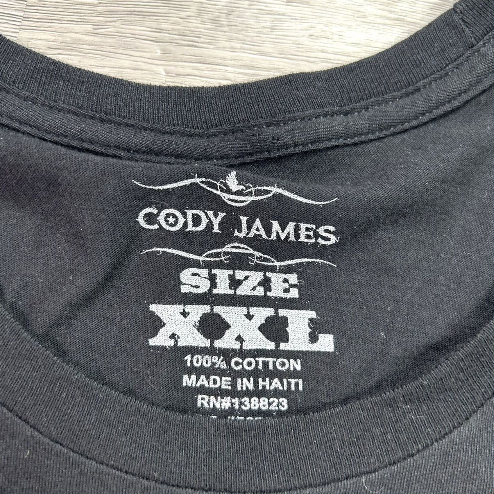 Cody James Cody James Shirt Mens 2XL Black Skull Cowboy Horse Flag Graphic Tee Western Size US XXL / EU 58 / 5 - 4 Thumbnail