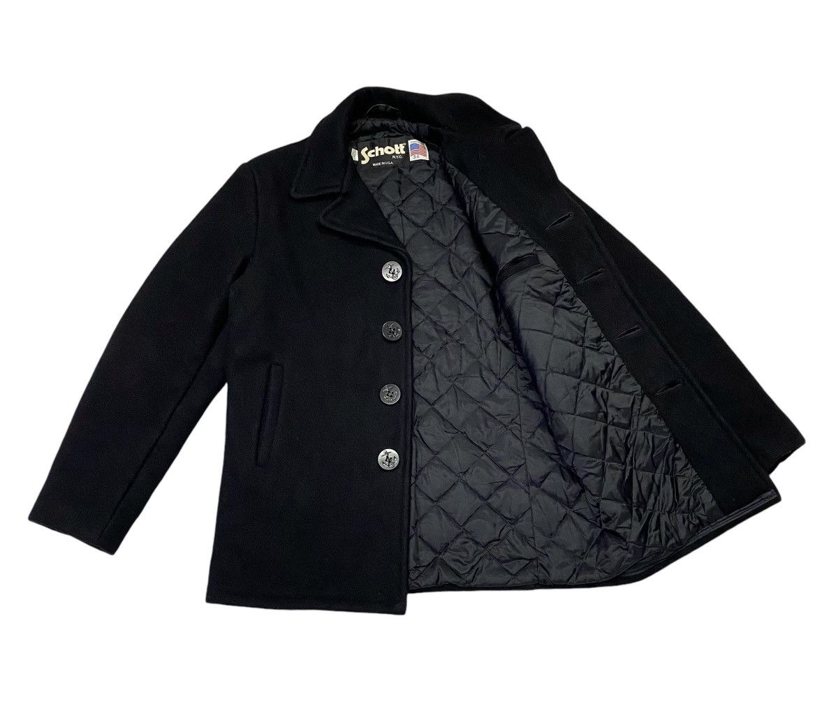 Schott × Vintage Vintage Schott USN WW2 Wool Peacoat Jacket m Size US M / EU 48-50 / 2 - 22 Thumbnail