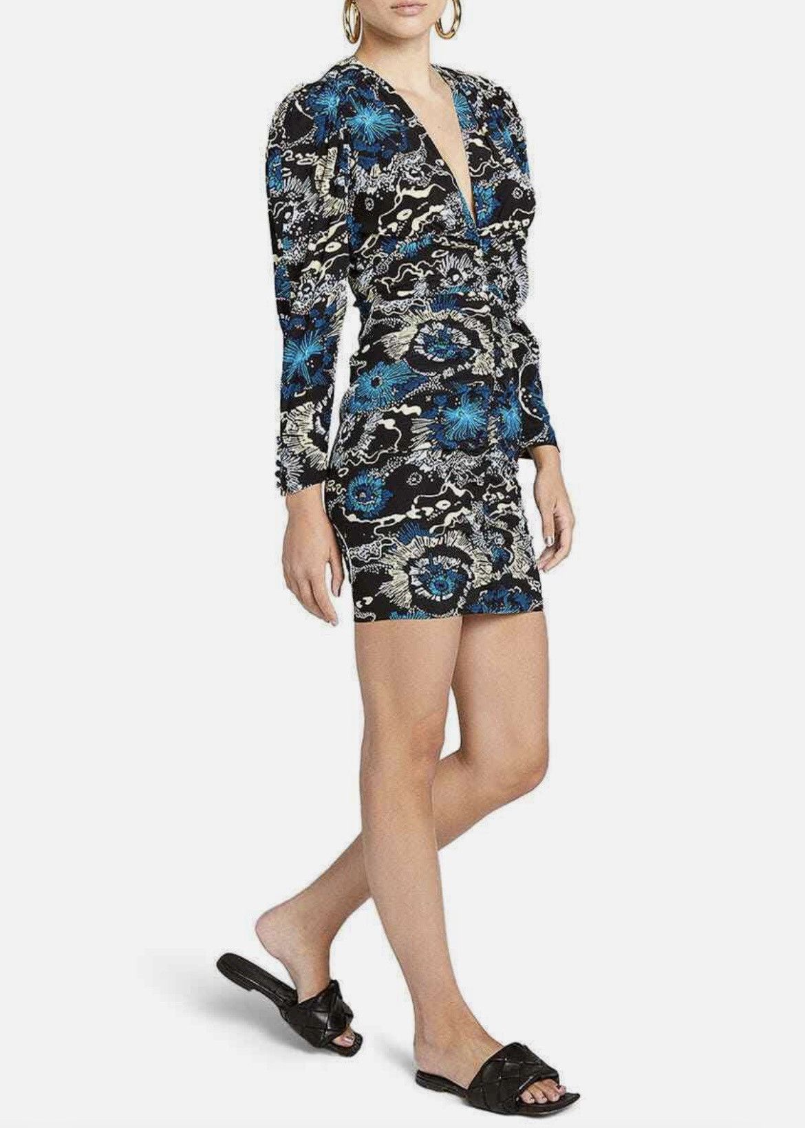 A.L.C. A.L.C. Roxy Silk Minidress Long Sleeves Size 0 NWT $550 Size XS / US 0-2 / IT 36-38 - 2 Thumbnail