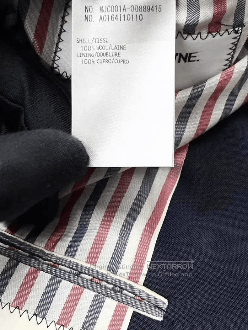 Thom Browne Thom Browne Navy blue anchor gold buckle jacket Size 38S - 7 Thumbnail