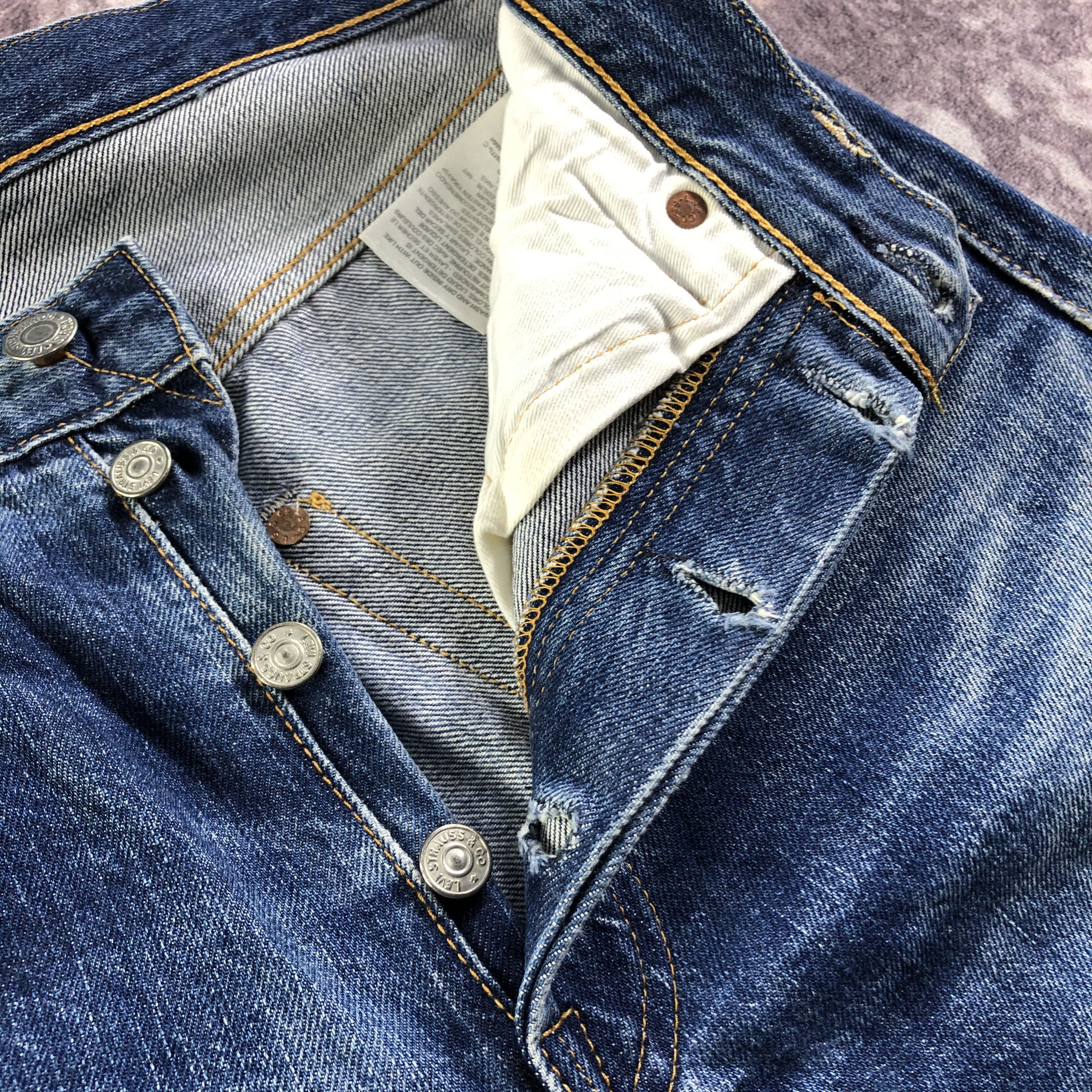 Levi's × Vintage Vintage 90s Levis 501 Selvedge Jeans-JM3560 Size US 31 - 9 Thumbnail