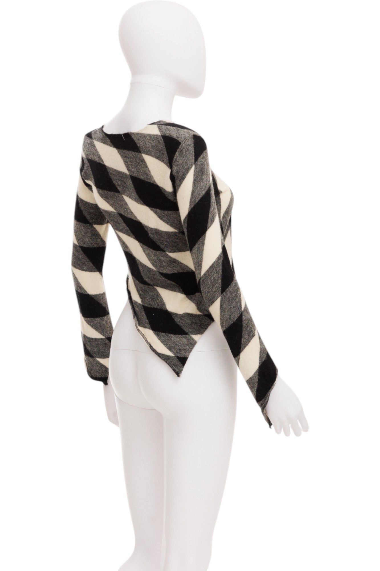 Comme des Garcons F/W 2010 Asymmetric Checkered Top Size M / US 6-8 / IT 42-44 - 2 Thumbnail