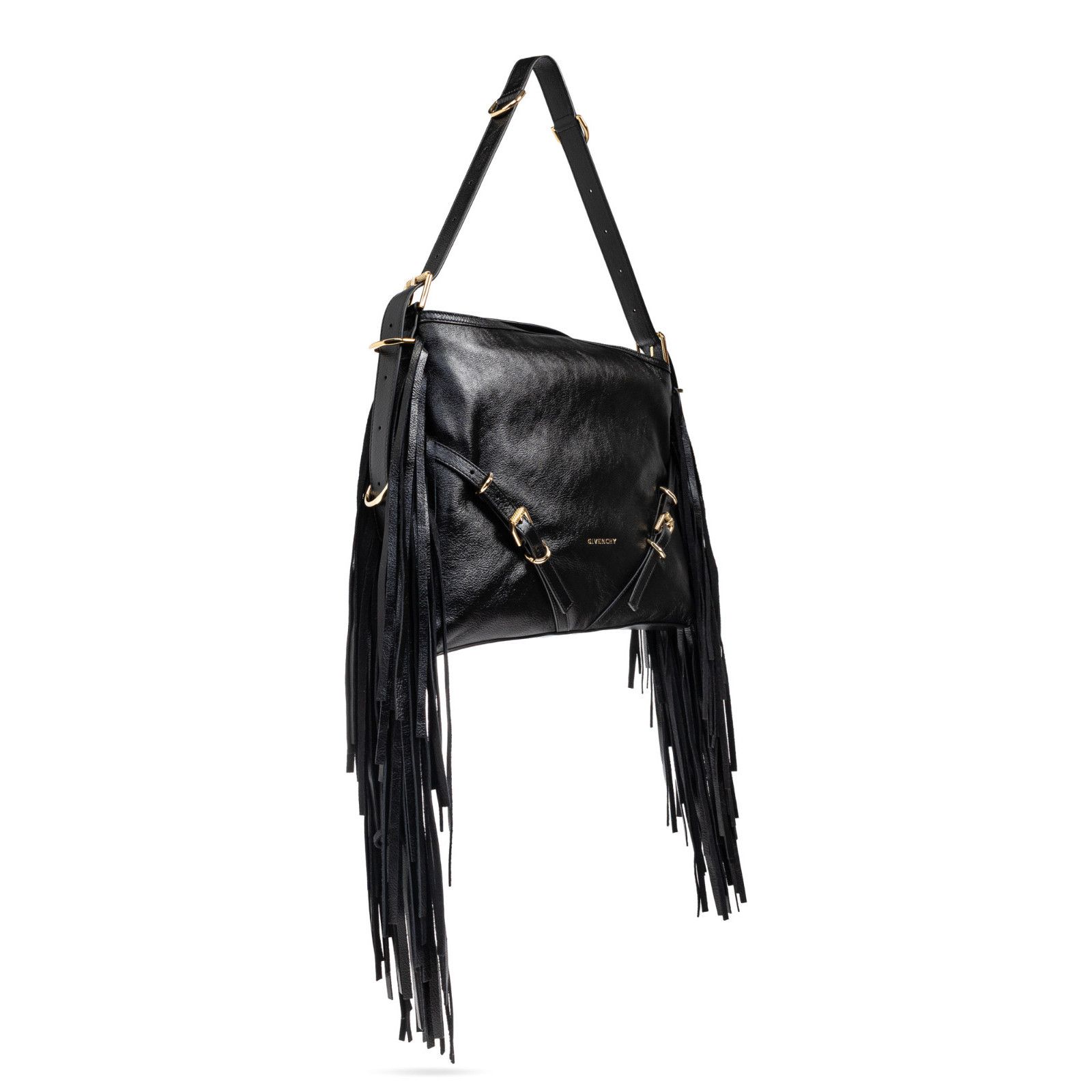 Givenchy GIVENCHY Medium Voyou Black Leather Shoulder Bag New And Aut Size ONE SIZE - 3 Thumbnail