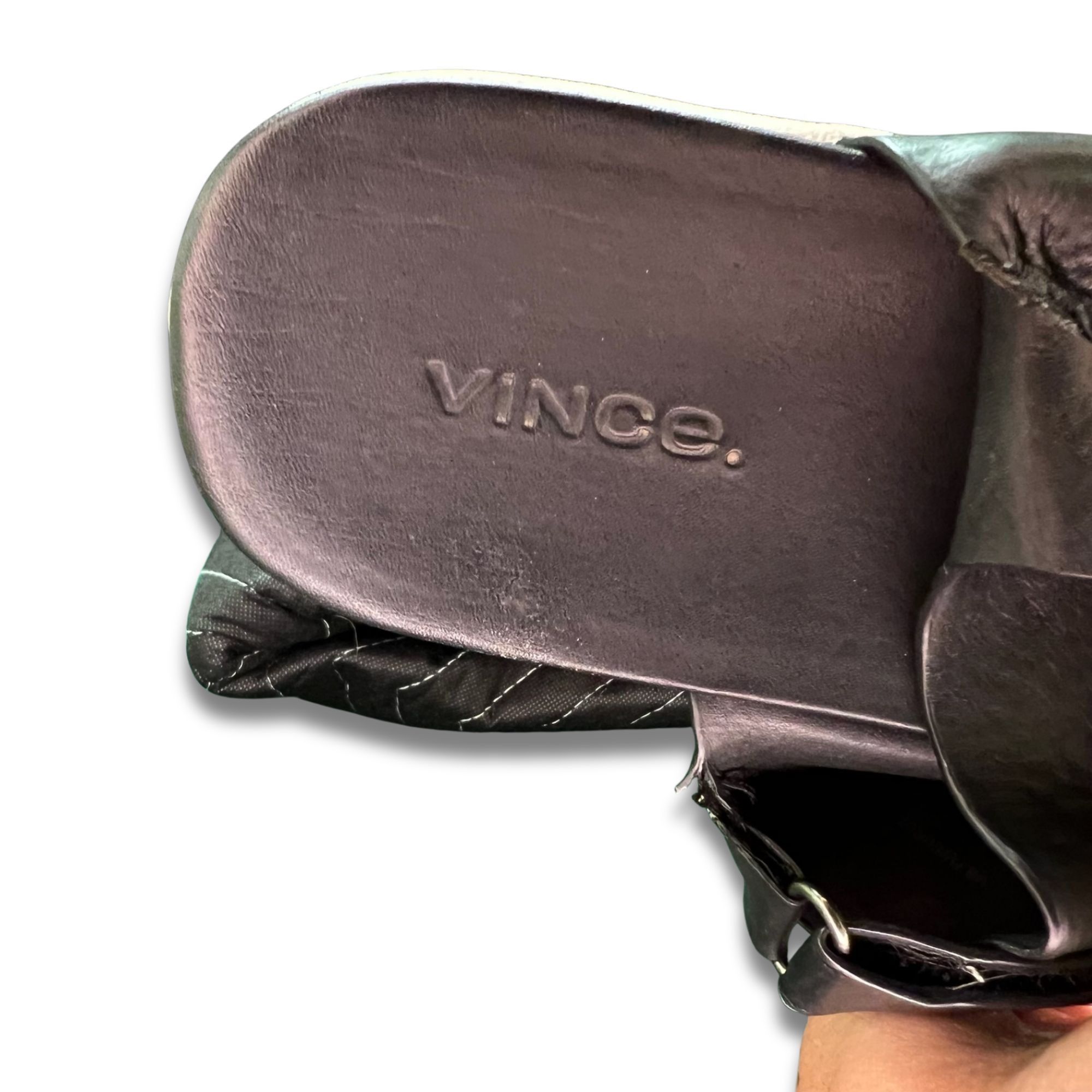 Vince Vince Westport Black Leather Platform Sandals Womens Size 8. Size US 8.5 / IT 38.5 - 6 Thumbnail