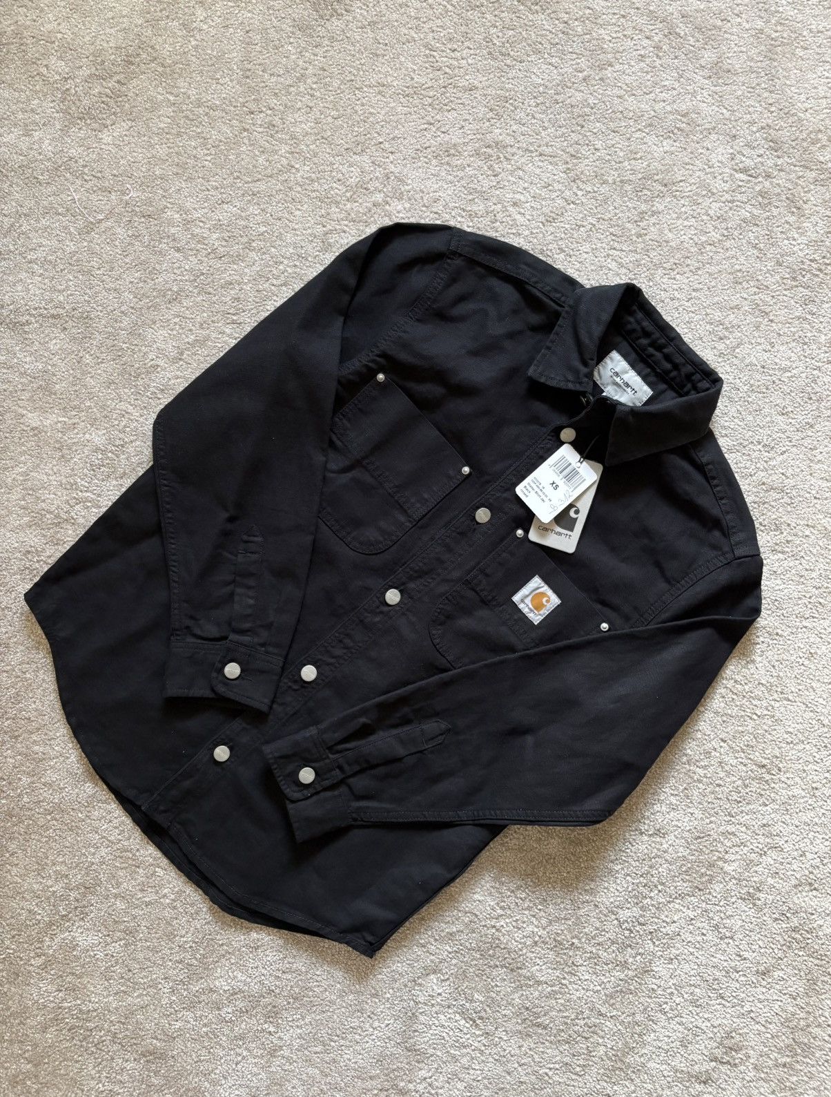 Carhartt Wip Carhartt WIP Walter Shirt Jacket – Black Rinsed / Size XS Size US XS / EU 42 / 0 - 4 Thumbnail