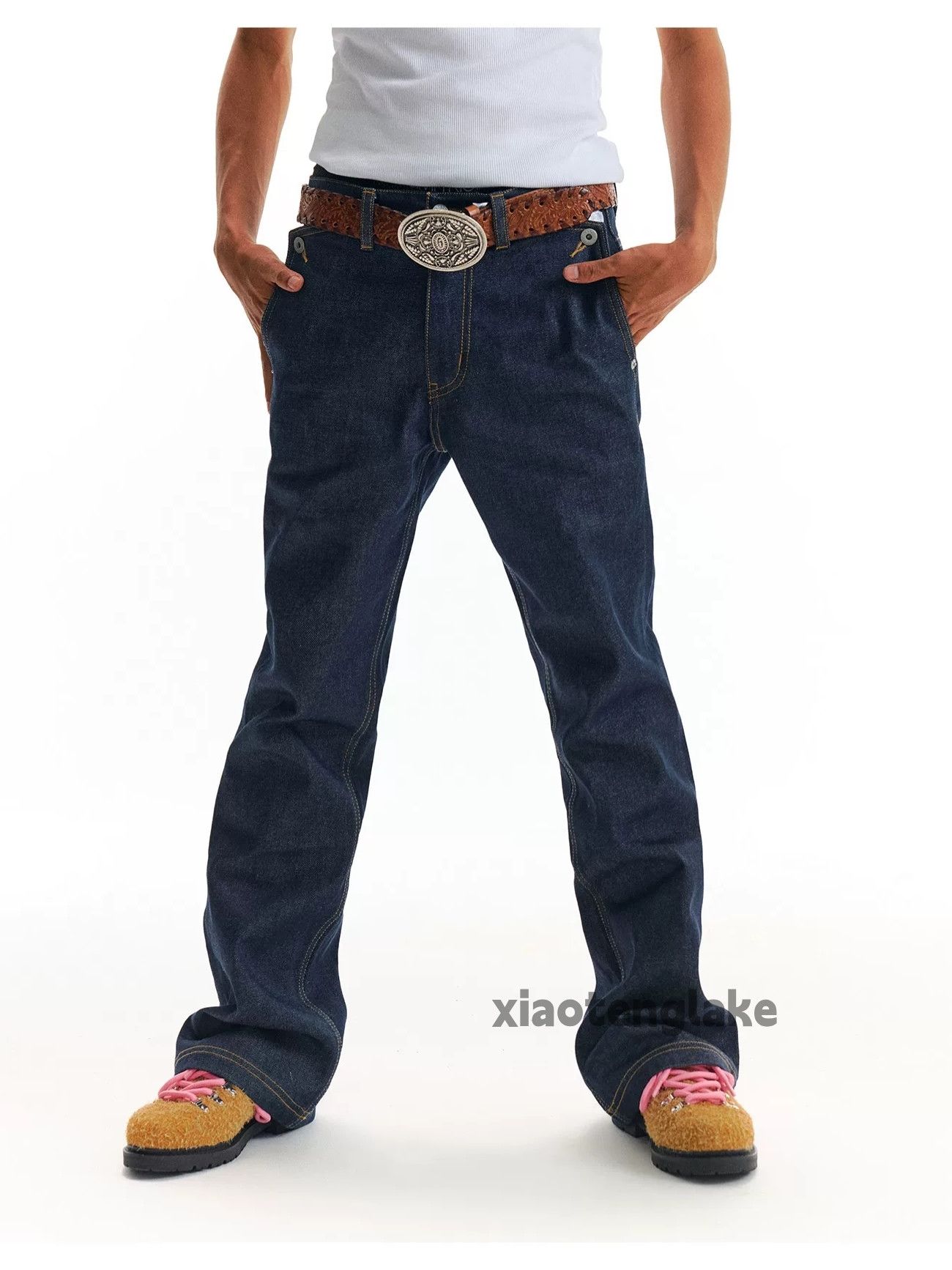 Designer × Jean × Vintage retro yuppie bootcut skate hiphop flared jeans Size US 30 / EU 46 - 10 Thumbnail