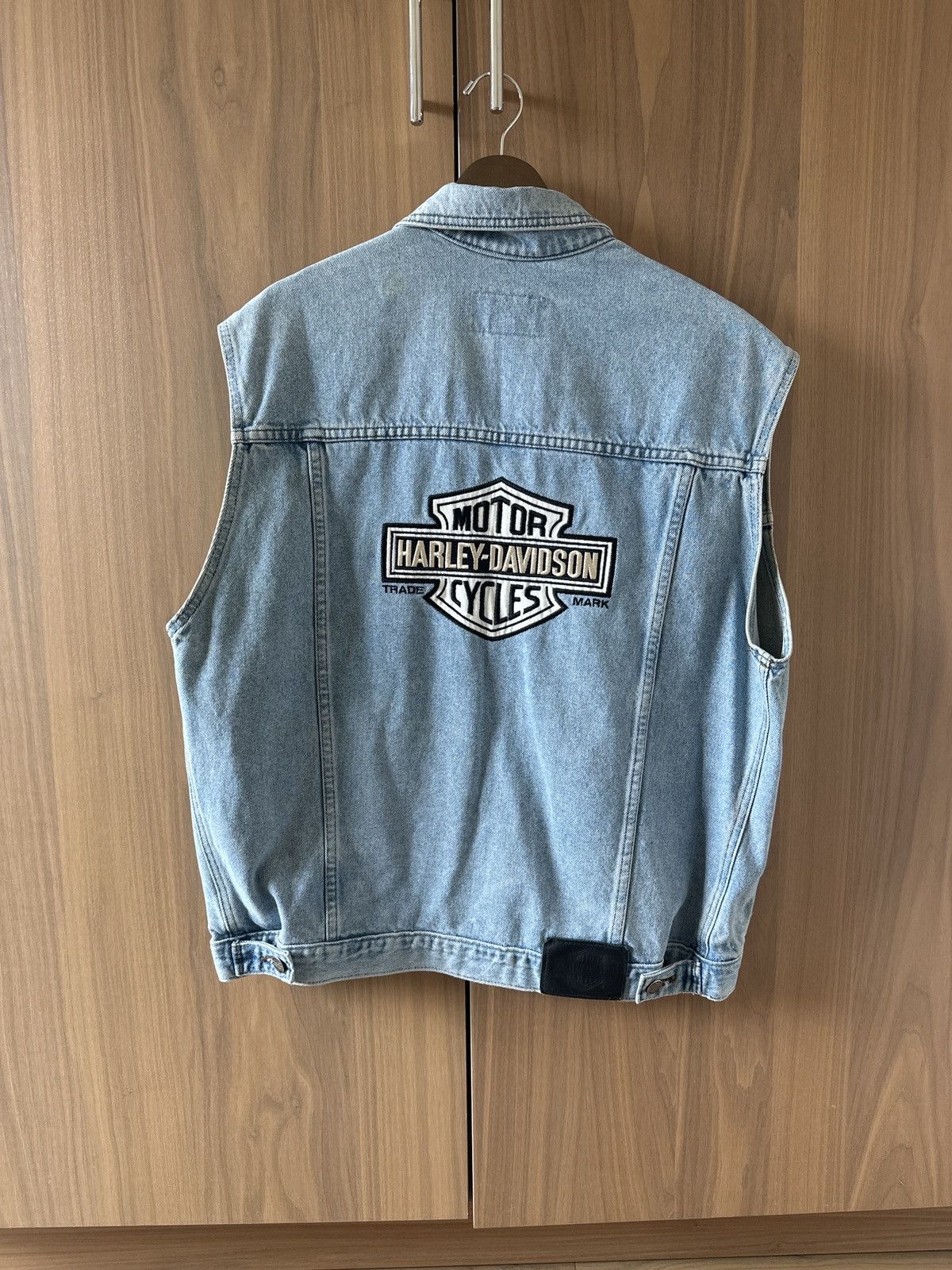 Harley Davidson Harley Davidson vintage light denim vest with Patch Size US M / EU 48-50 / 2 - 1 Thumbnail
