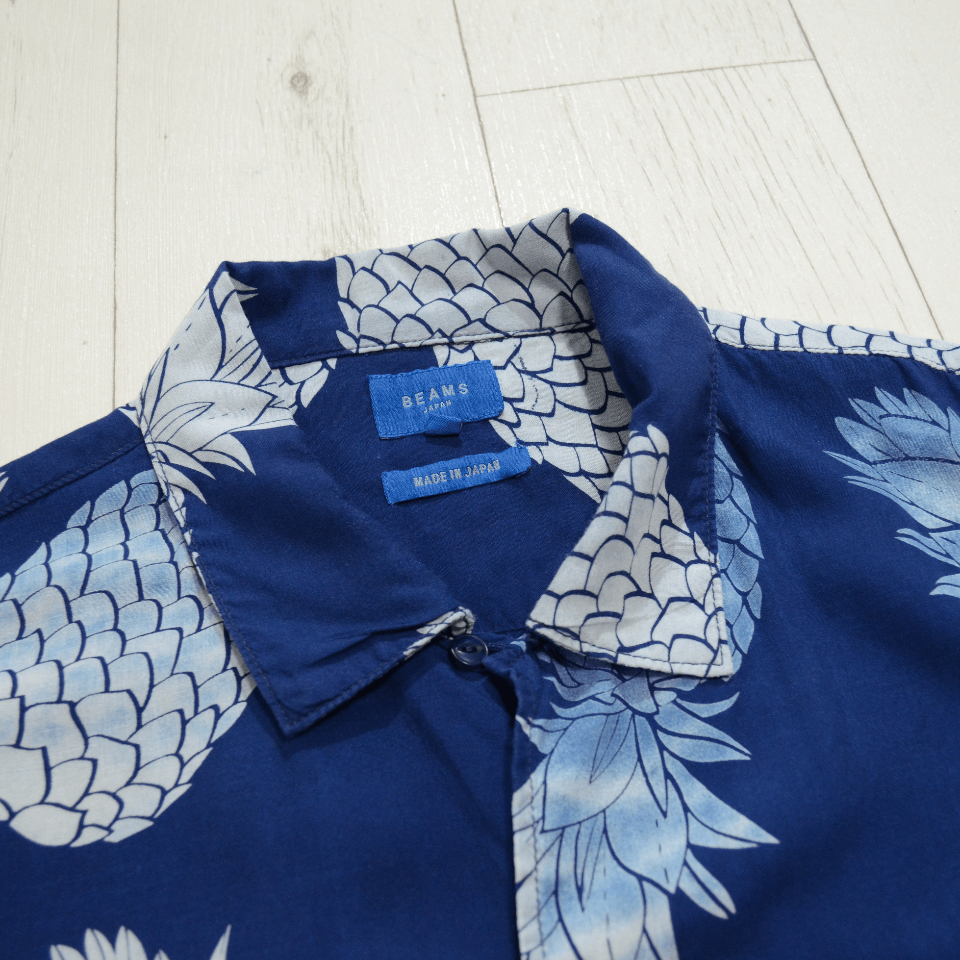 Beams Plus BEAMS Japan Aloha Camp Pineapple Print Voile Shirt In Blue Size US XL / EU 56 / 4 - 7 Thumbnail