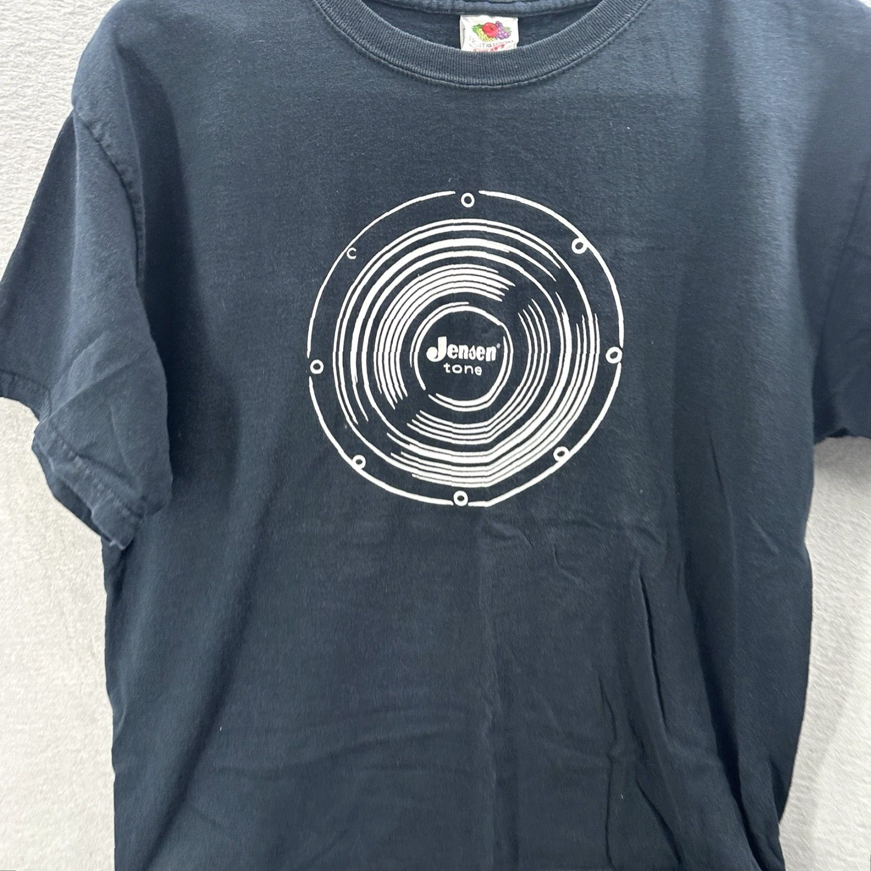 Etro VINTAGE Jensen Mens T-Shirt Large Black 90s Tone Speakers Retro Y2K Audio Shirt Men L Size US L / EU 52-54 / 3 - 3 Thumbnail