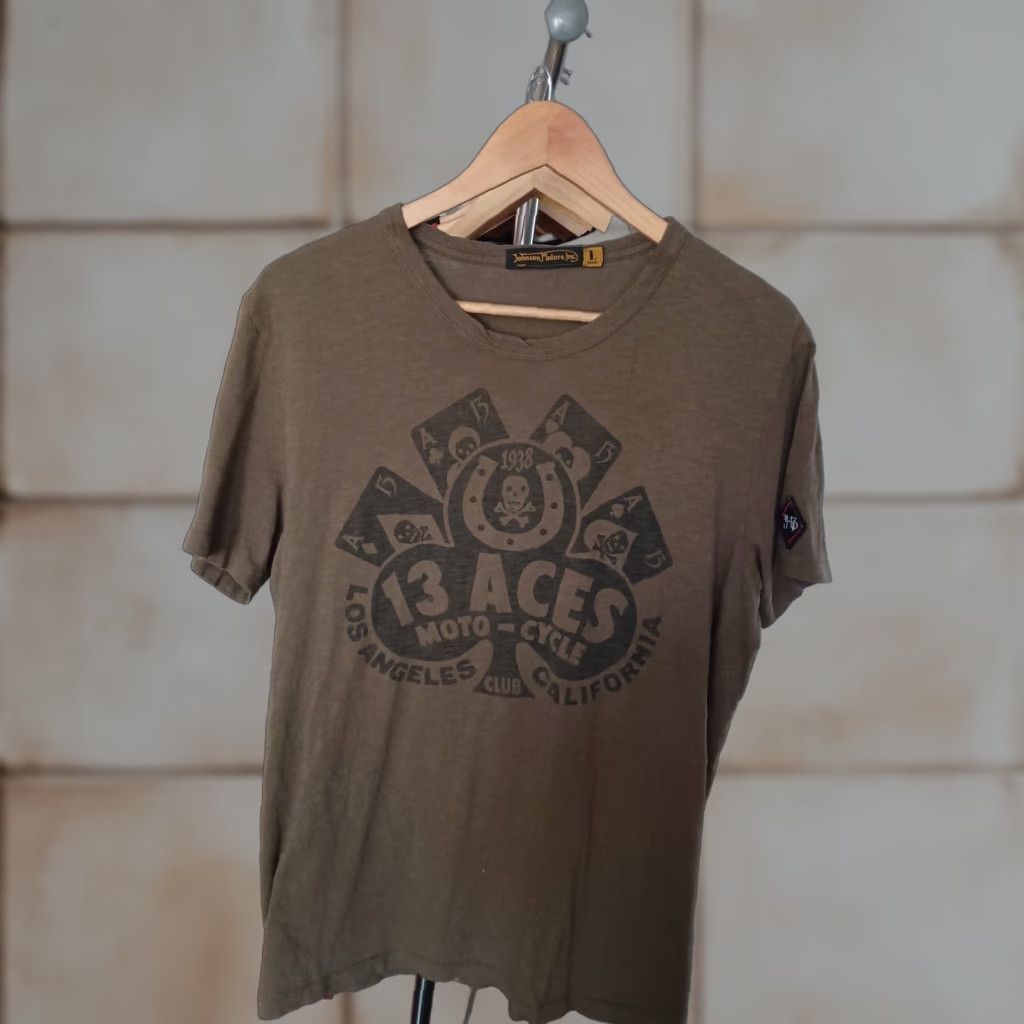 Vintage VINTAGE Johnson Motors, Inc. T-Shirt Mens L Green Motorcycle Biker Made In USA Size US L / EU 52-54 / 3 - 1 Thumbnail