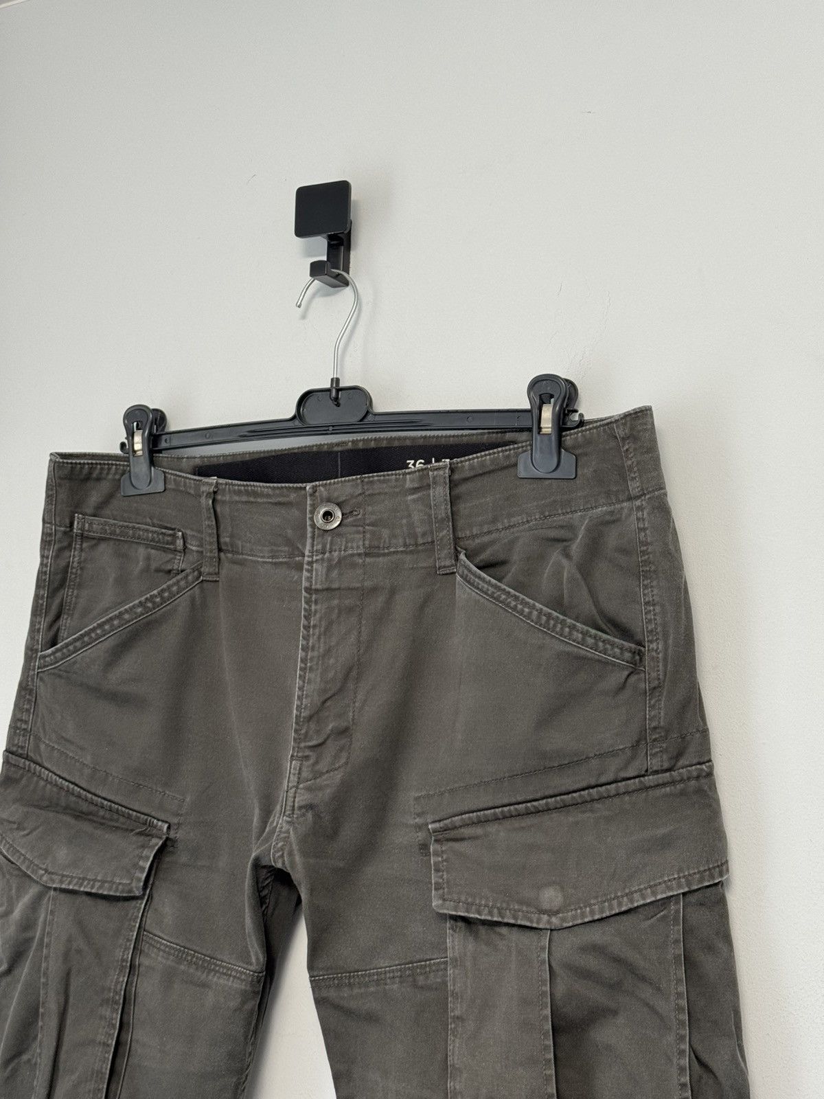 G-Star G-STAR RAW Khaki Green ROVIC SLIM Multipocket Cargo Pants Size US 36 / EU 52 - 5 Thumbnail