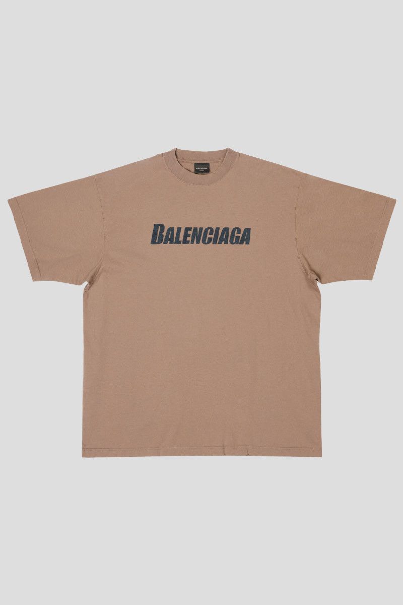 o1mt1gz0724 Caps T-Shirt Boxy Fit in Brown