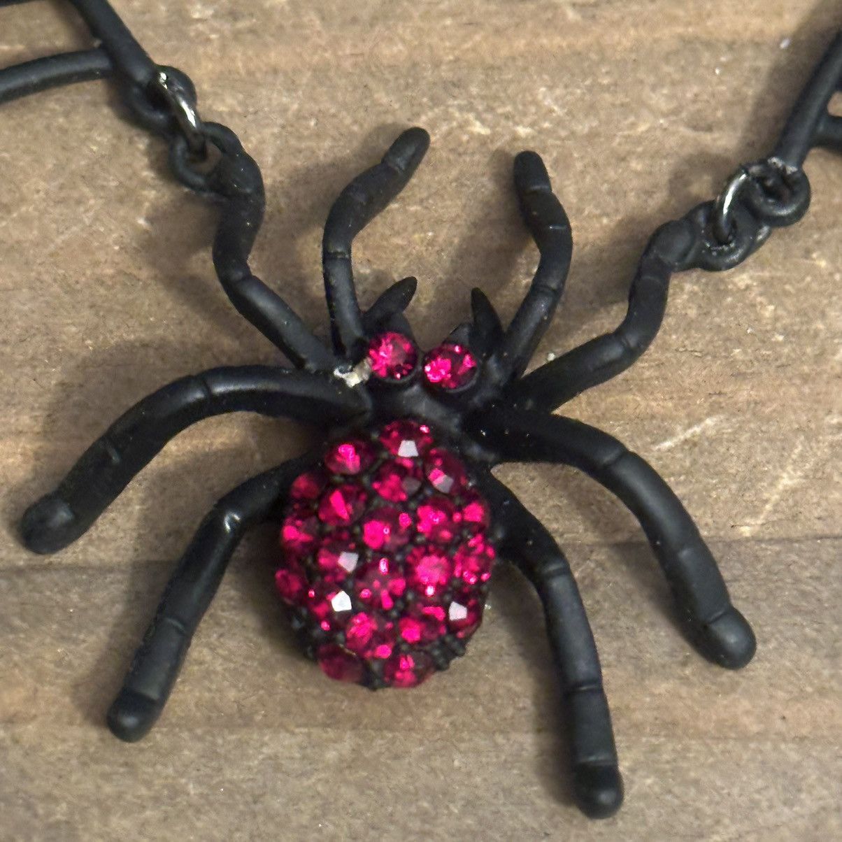 Other Gothic Halloween rhinestone spider necklace Size ONE SIZE - 4 Thumbnail