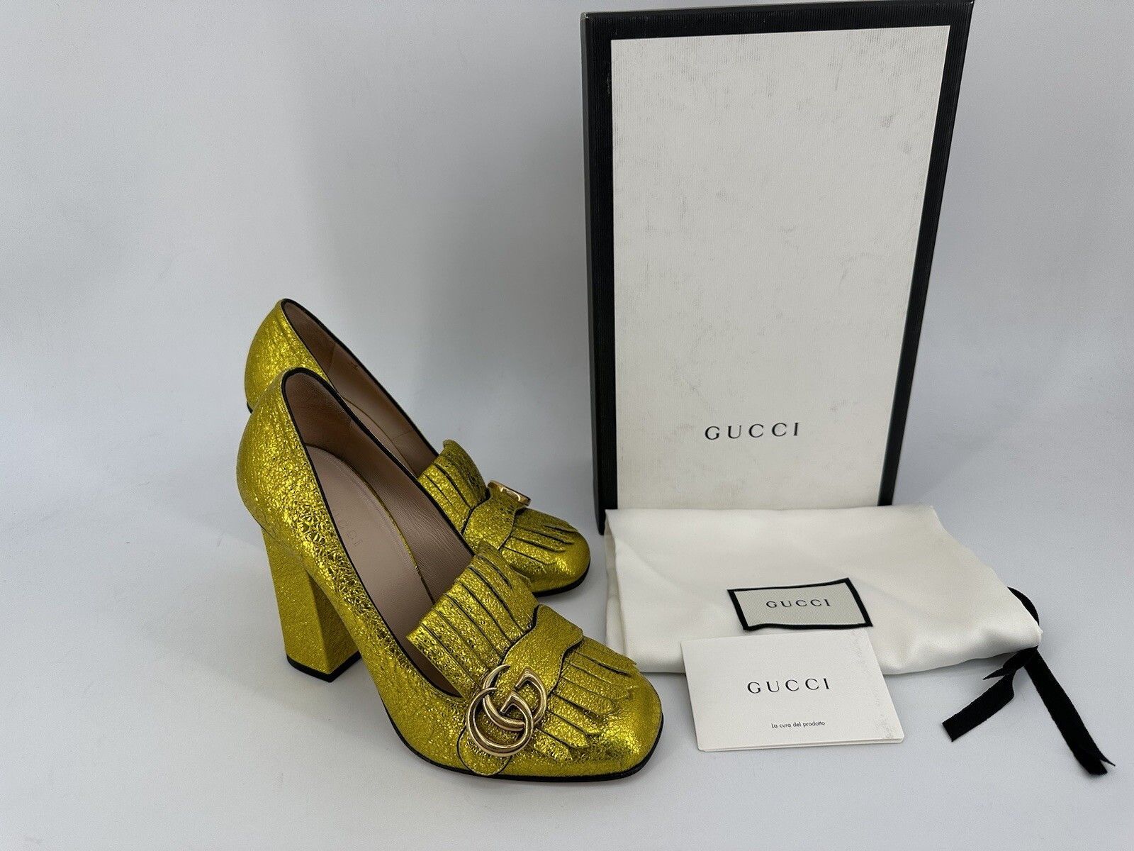 Gucci New Gucci Heels Pumps Size IT-39/US-9 Woman's Marmont Size US 9 / IT 39 - 2 Thumbnail