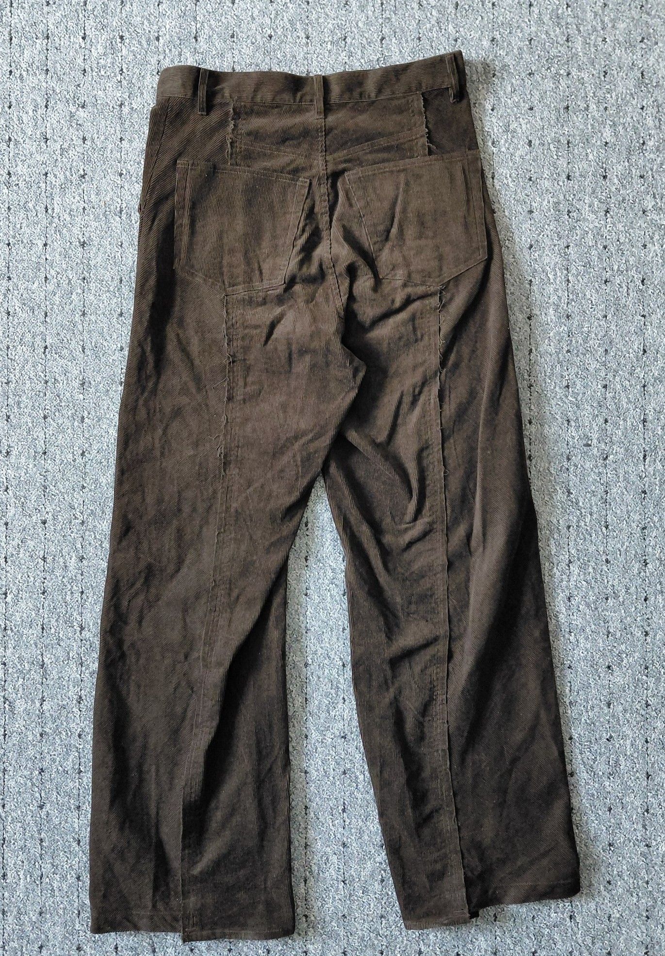 Vuja De Vuja De Studio Adagio Corduroy Reconstructed Trousers Brown Size US 30 / EU 46 - 3 Thumbnail