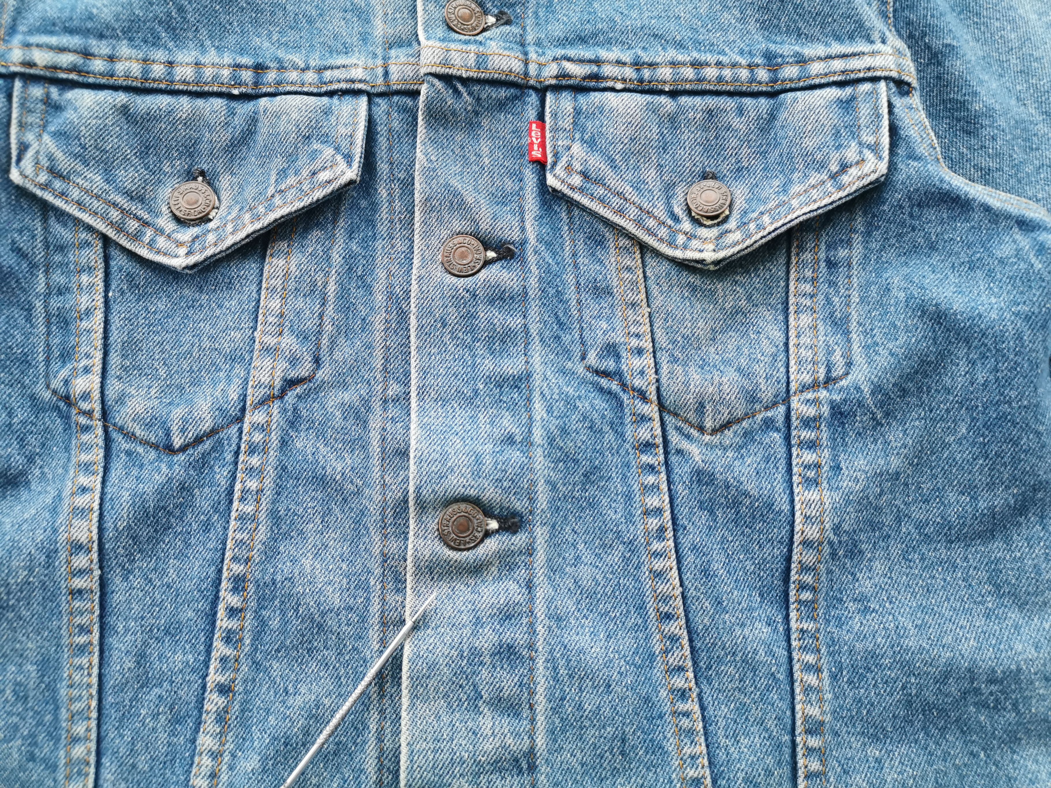 Levi's Distressed Vintage 80's Levis 70505-0817 Denim Jacket Size US S / EU 44-46 / 1 - 5 Thumbnail