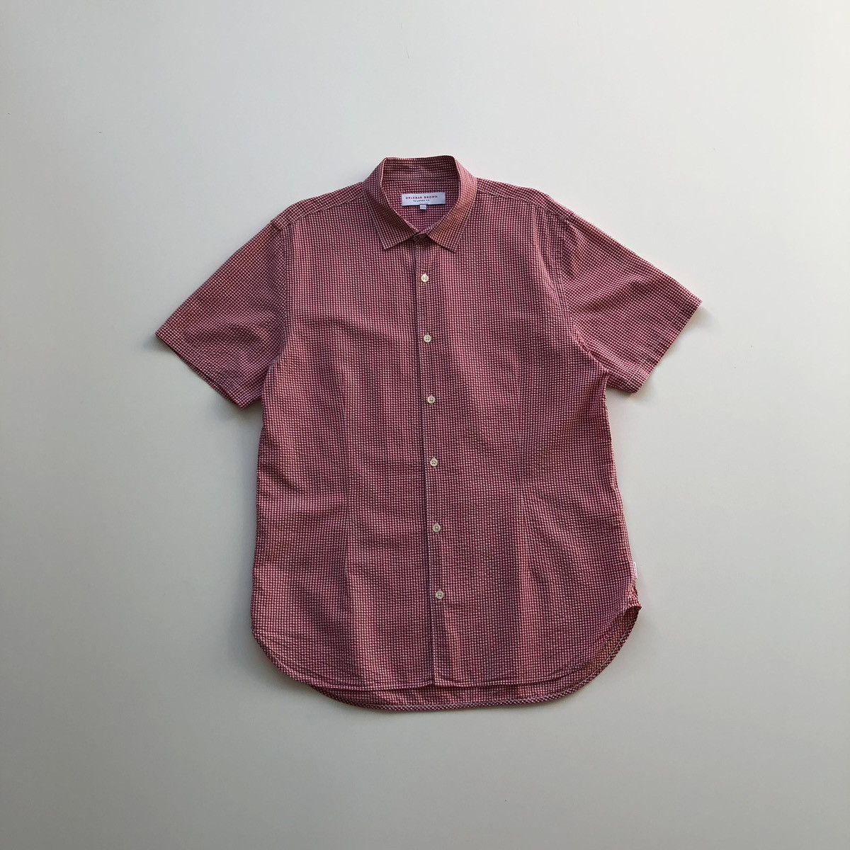 Orlebar Brown Orlebar Brown Collared Waffle Tailored Fit Button Ups Shirt Size US L / EU 52-54 / 3 - 1 Thumbnail