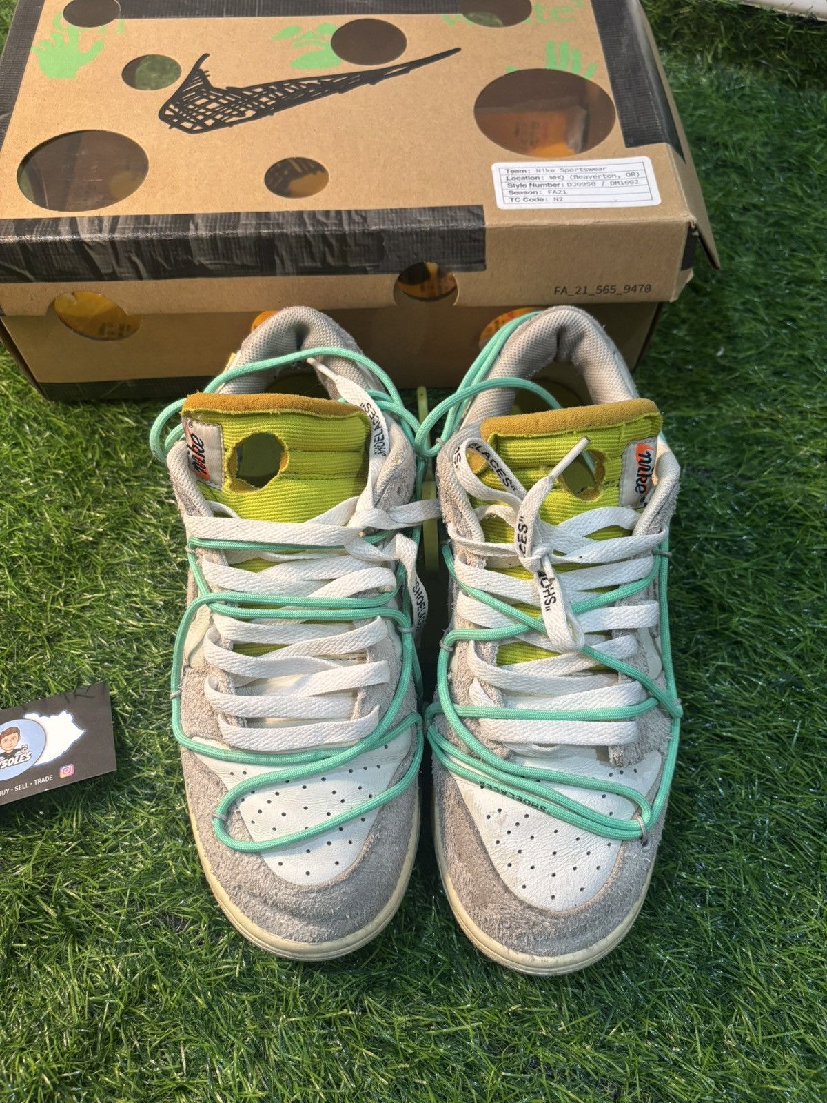 Nike Nike off white dunk low lot 14 Size US 8.5 / EU 41-42 - 3 Thumbnail