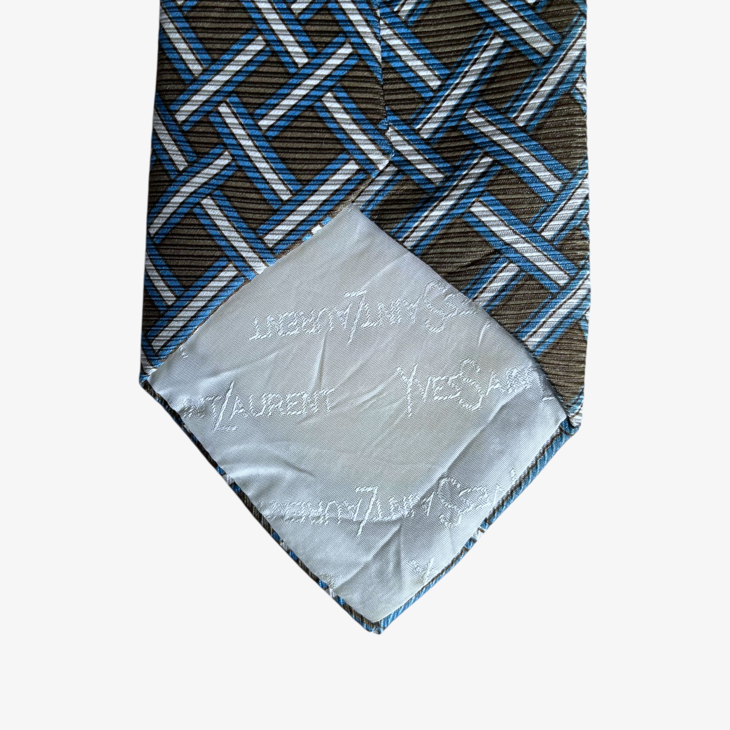 Yves Saint Laurent Vintage 90s Yves Saint Laurent YSL Abstract Striped Silk Tie Size ONE SIZE - 4 Thumbnail