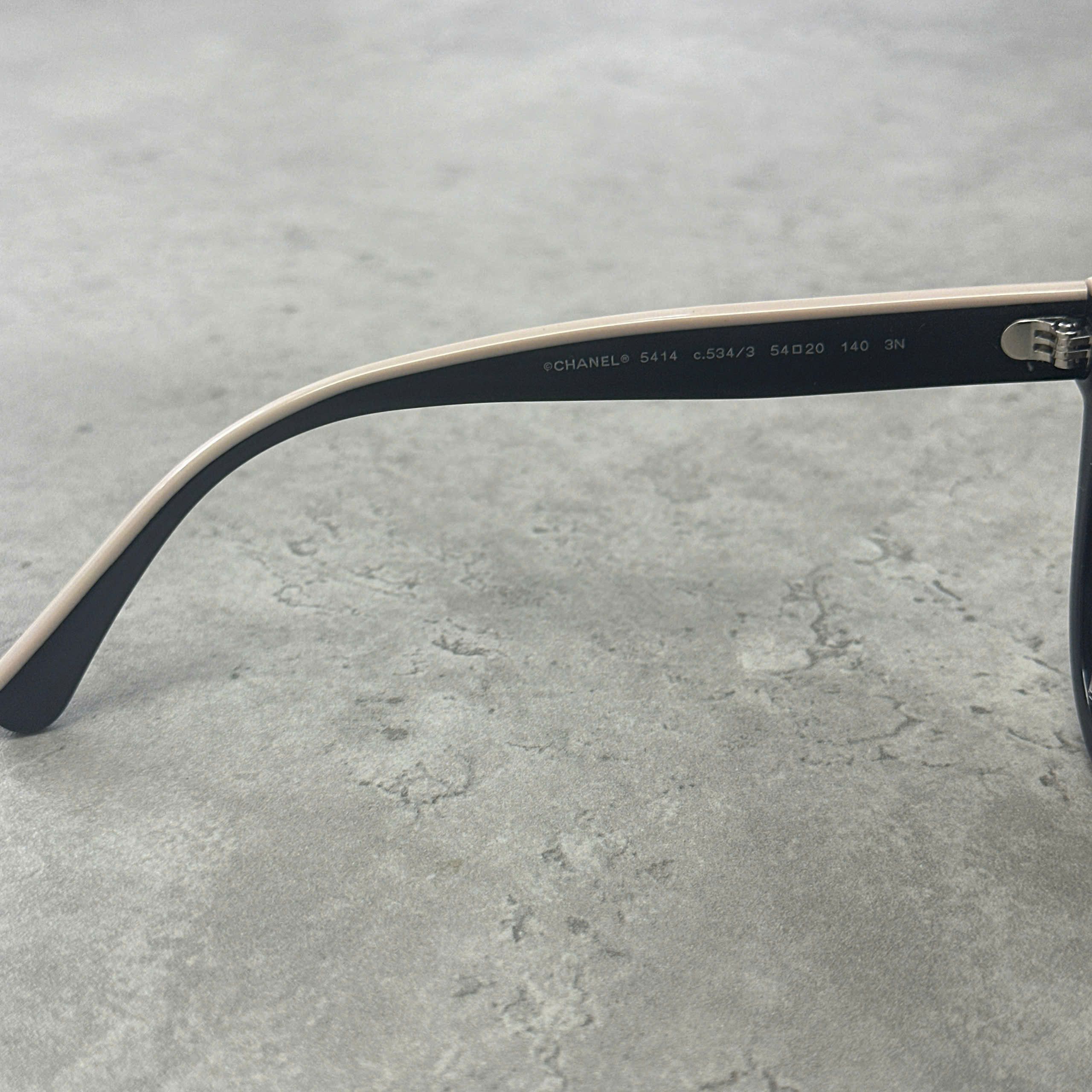Chanel CHANEL 0CH5414 C534/3 Sunglasses BLACK/BEIGE Size ONE SIZE - 4 Thumbnail