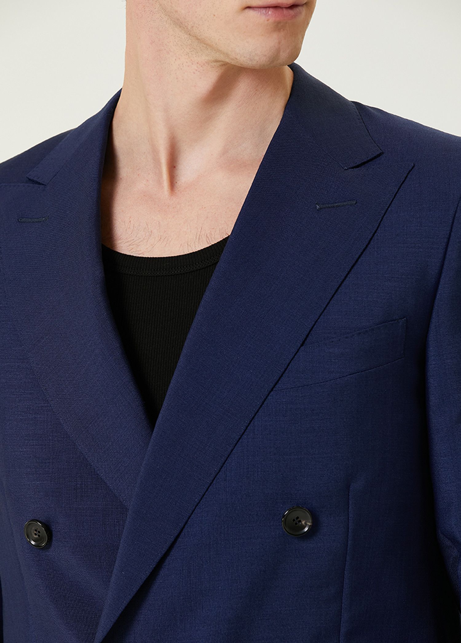 Bally o1y1224 Double Breasted Silk Blazer in Navy Size US S / EU 44-46 / 1 - 5 Thumbnail