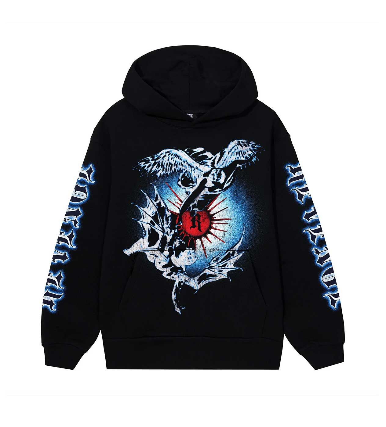 Revenge x G Herbo Angel Disciple Hoodie Black Clothing Size US L / EU 52-54 / 3 - 1 Thumbnail